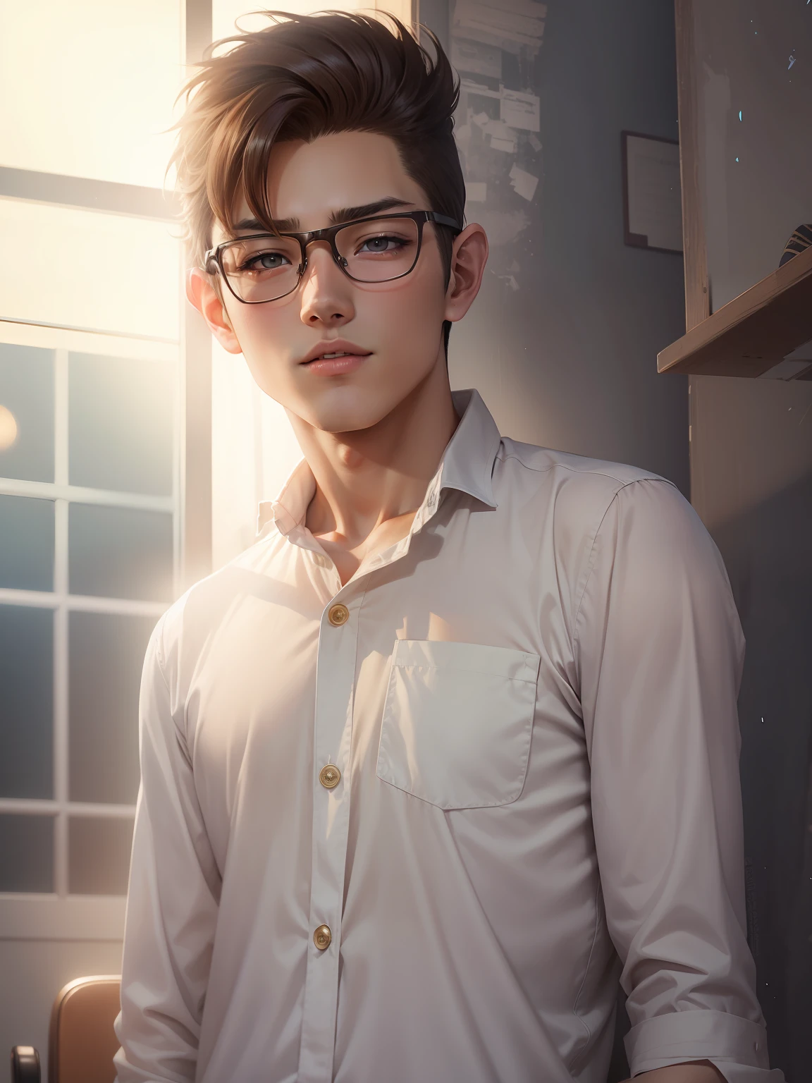 Change into handsome anime boy age of 16 years