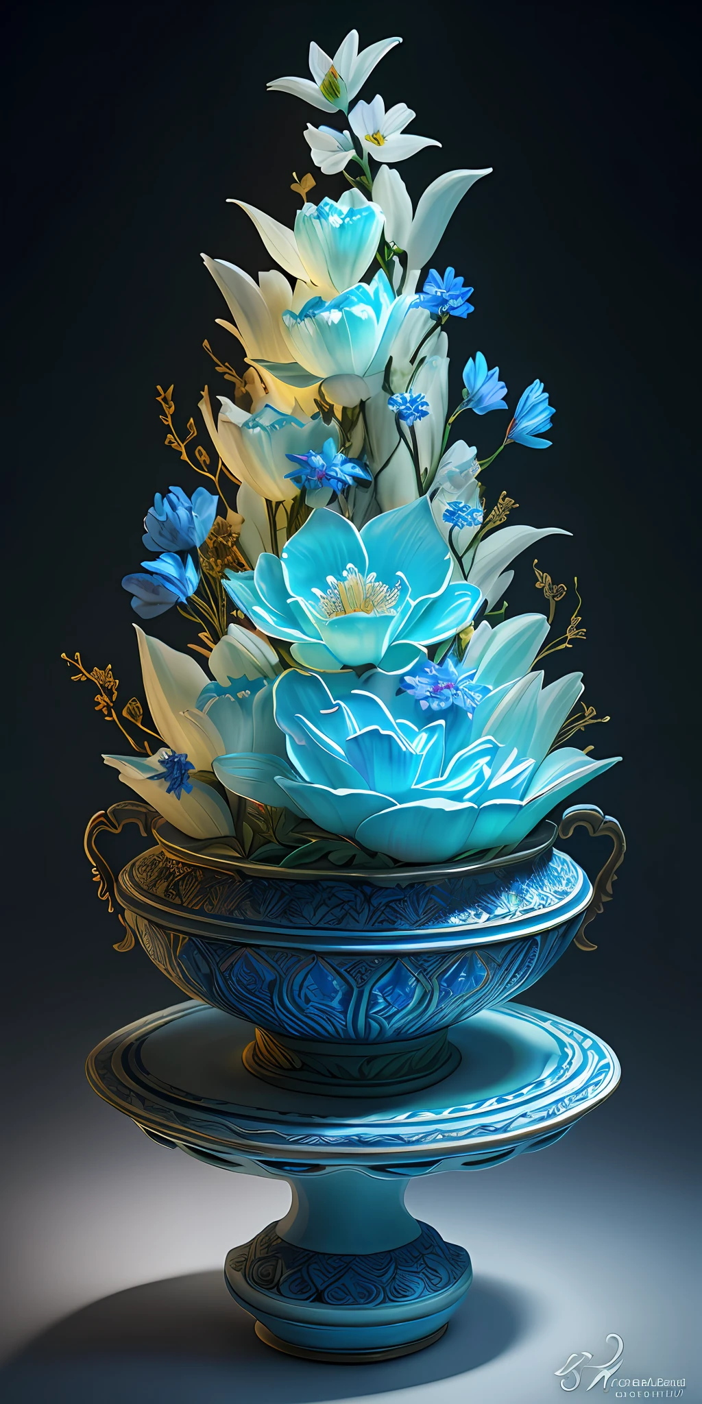 best quality, realistic, photorealistic,  ultra detailed, "Mountain of Flower and Fruit+Fairy+Indian Architecture" highly detailed carving on "southern ice" porcelain,Ultra wide angle,Accent Lighting,Volumetric Lighting,backlighting, (detailed light),((an extremely delicate and beautiful)),dramatic_shadow,ray_tracing,hdr