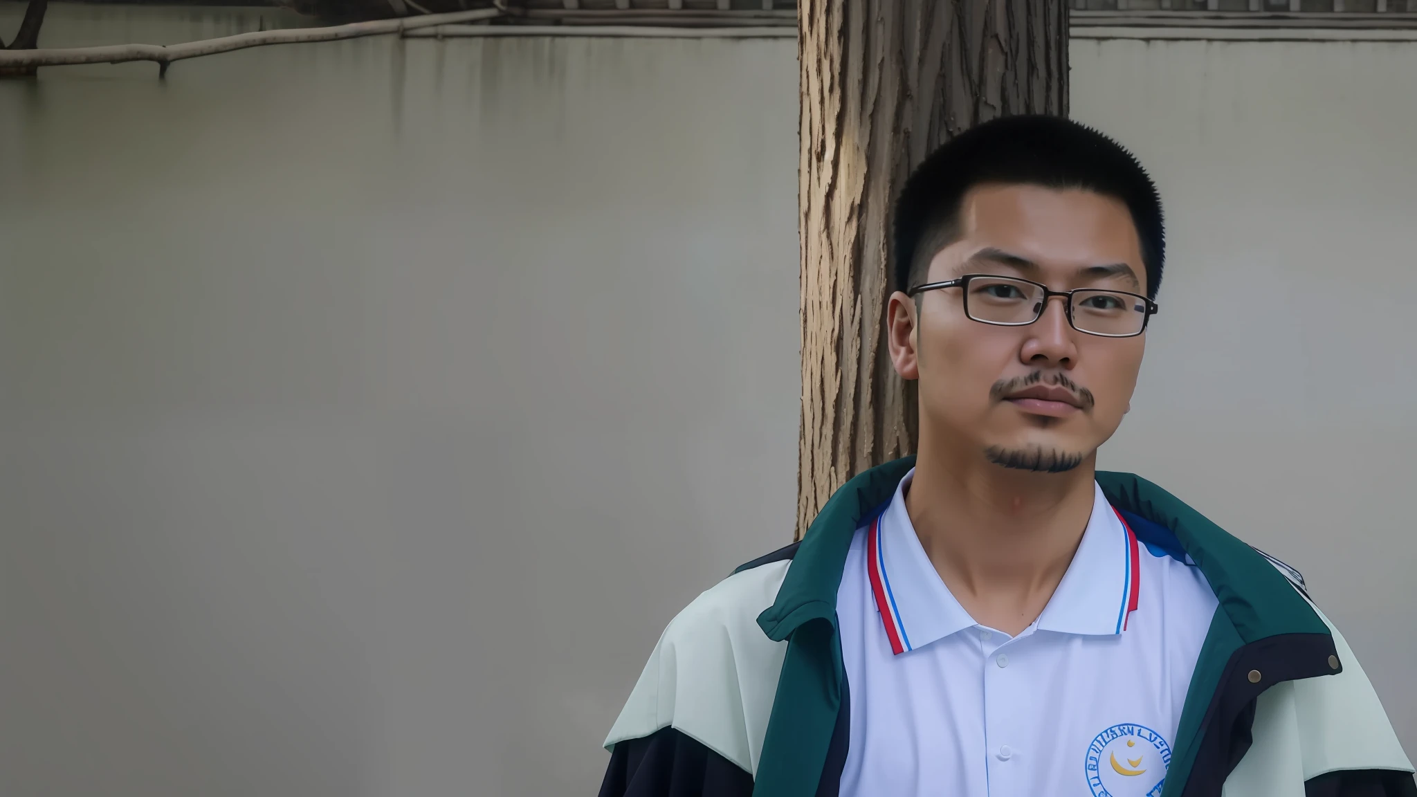 There was a man standing next to a tree，Mobile phone in hand, cover photo portrait of du juan, xintong chen, wenjun lin, yihao ren, Li Zixin, inspired by Ding Yunpeng, inspired by Zhang Zongcang, yanjun cheng, Cao Shuxian, inspired by Zhao Yong, huifeng huang