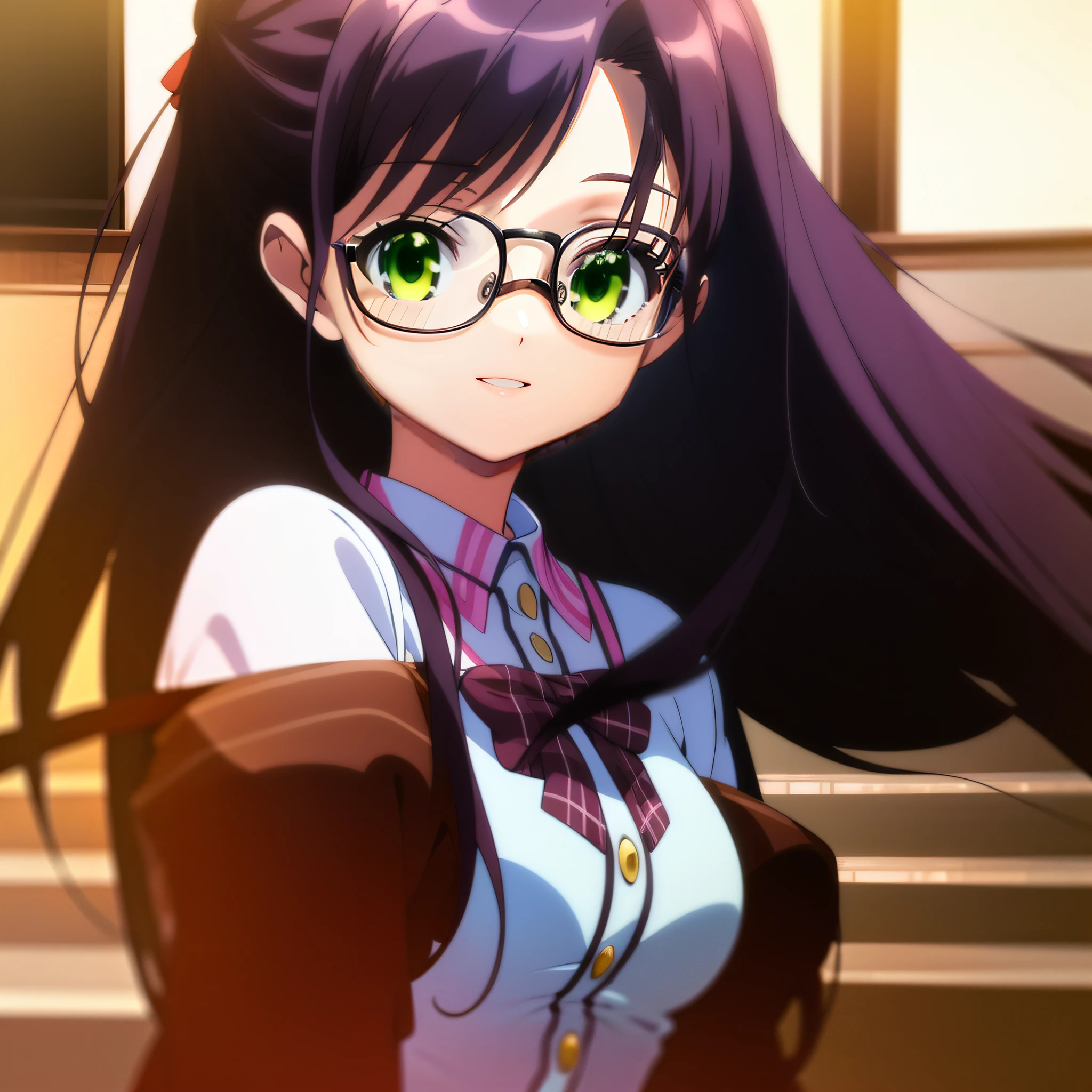 wears glasses