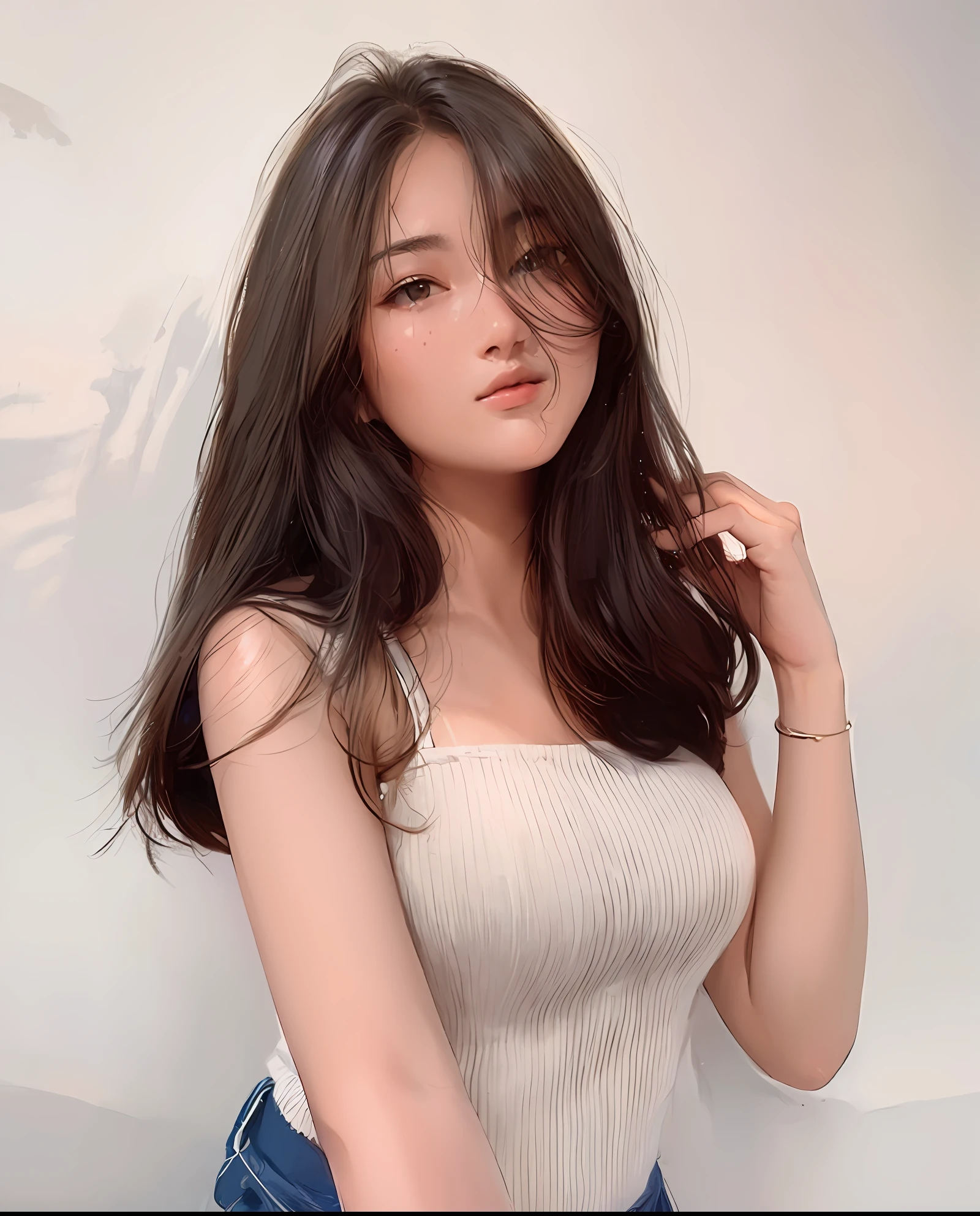 (((masterpiece))), (((top quality))), ((very detailed)), (highly detailed CG illustration), ((very smooth and beautiful)),(cute smooth face),cinematic light ,((1 mechanic girl)), solo, full body,((sitting)), expression,small boobs,black hair,(character focus ),sci-fi