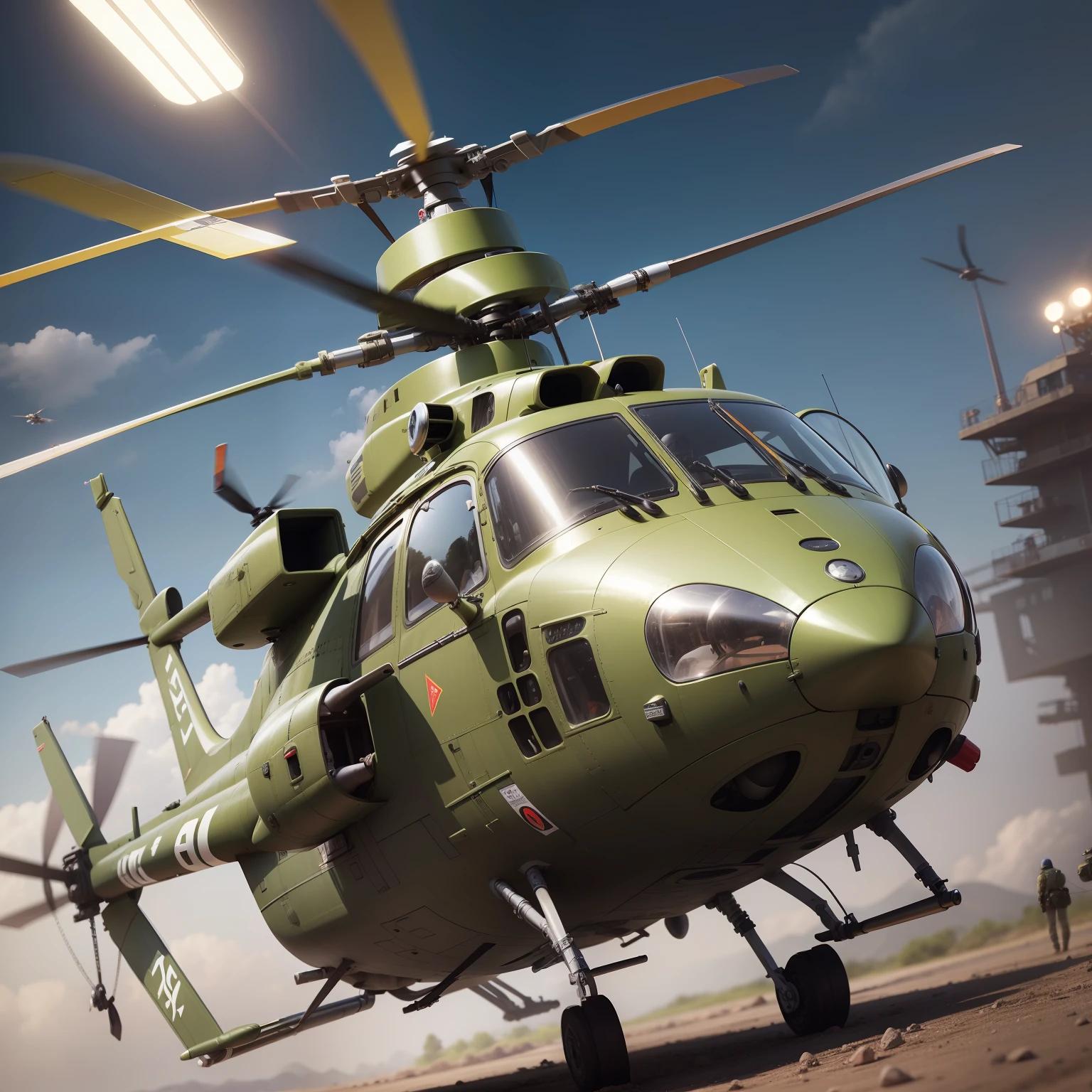 near future arma helicopter top-quality masterpiece 超A high resolution