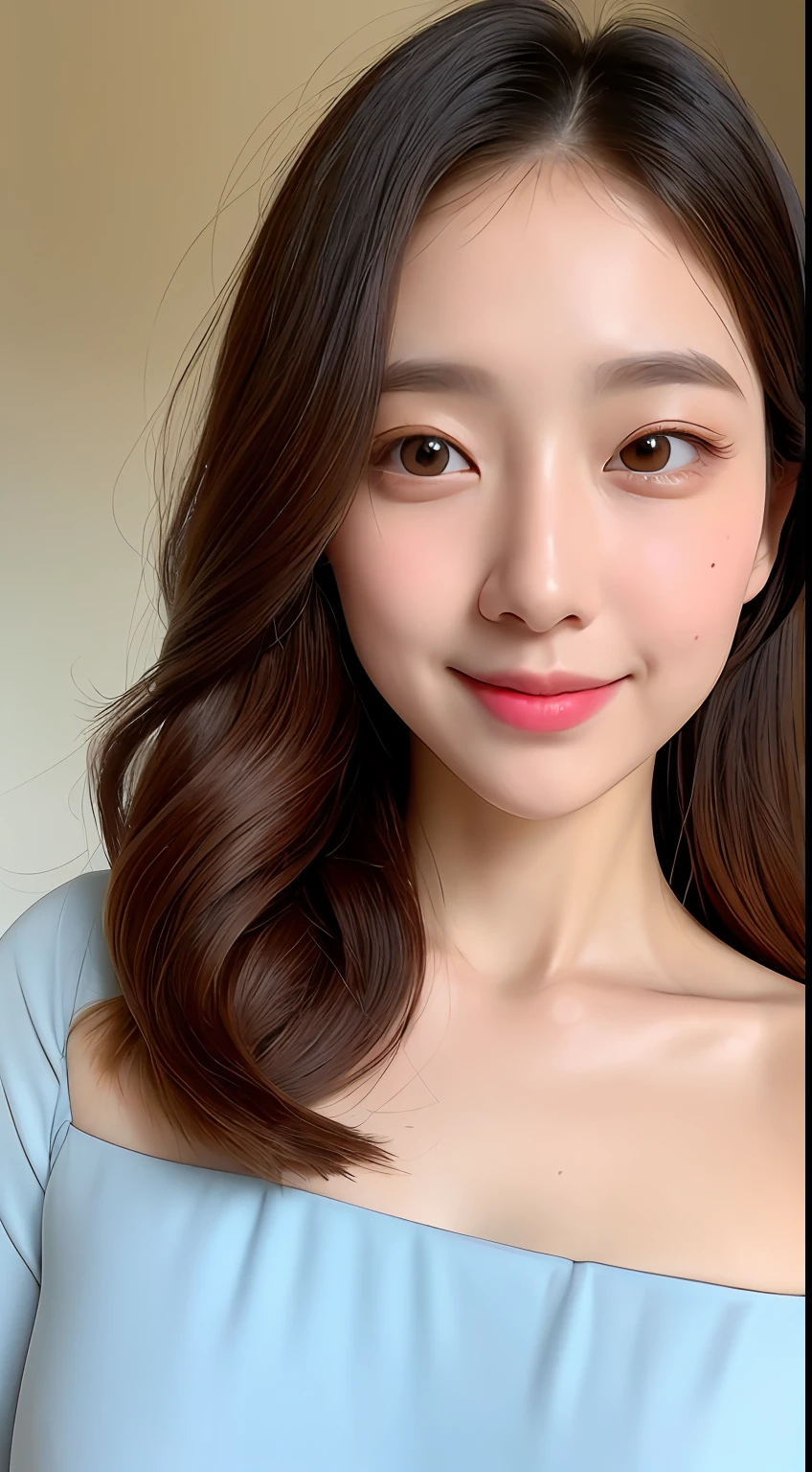 ((Best Quality, 8K, Masterpiece: 1.3)), 1girl, Slim Abs Beauty: 1.3, (Hairstyle Casual, Big Breasts: 1.2), Dress: 1.1, Super Fine Face, Delicate Eyes, Double Eyelids, Smile, Home