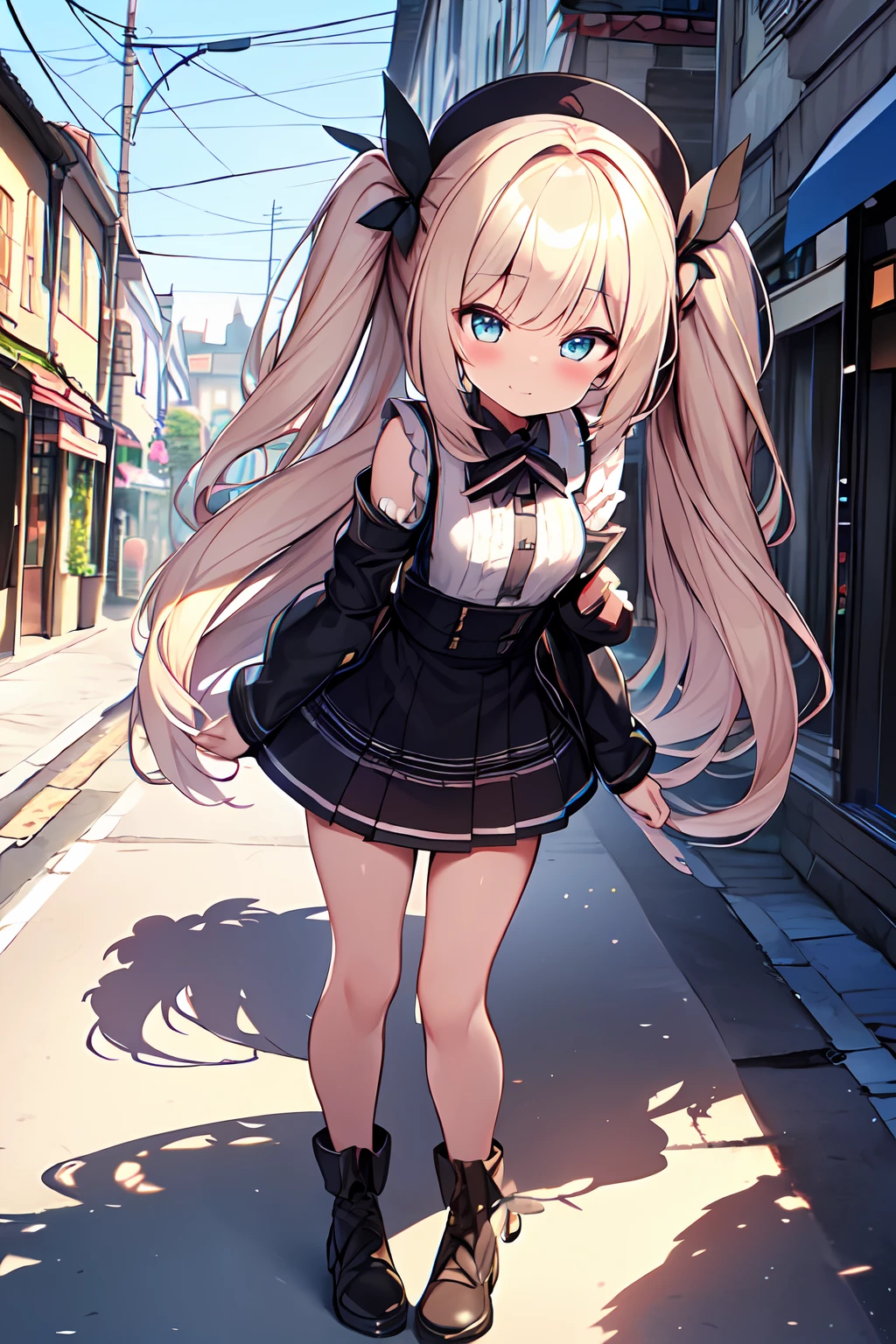 masterpiece,(high quality depth map:1.1), best quality, ultra-detailed,unity 8k wallpaper,crisp,(loli:1.2),(beautiful eyes), ((kawaii)), cute, (lovely), ((sexy)), (ero),
(ultra-detailliert), (The best illustrations), (Best Shadows),full body,A girl in a miniskirt being interviewed in the town.