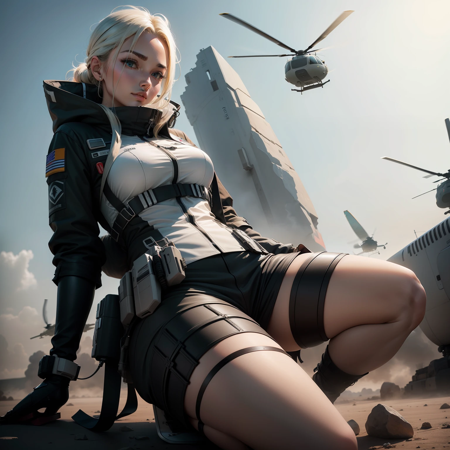 near future arma helicopter top-quality masterpiece 超A high resolution