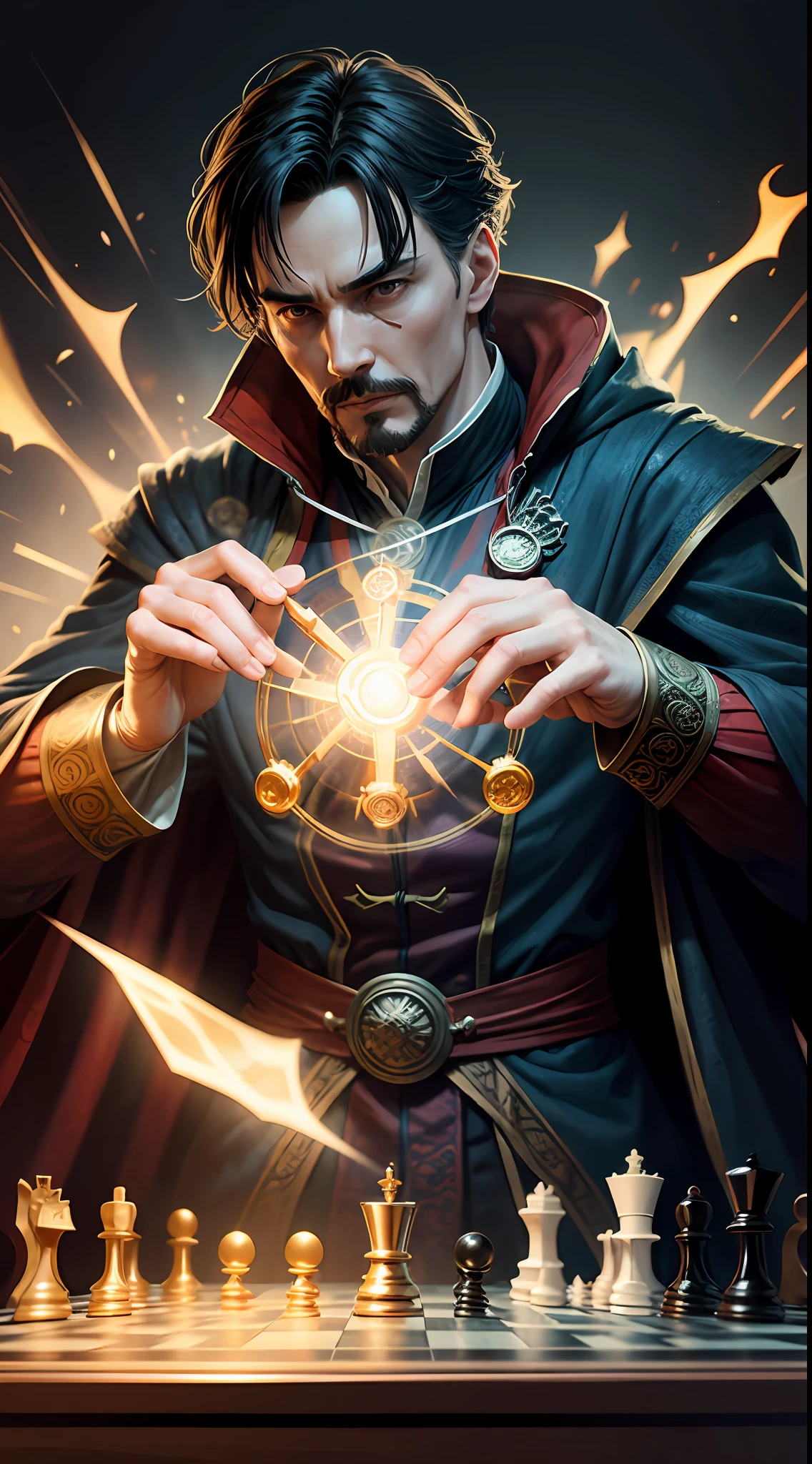 Doctor strange playing chess --auto