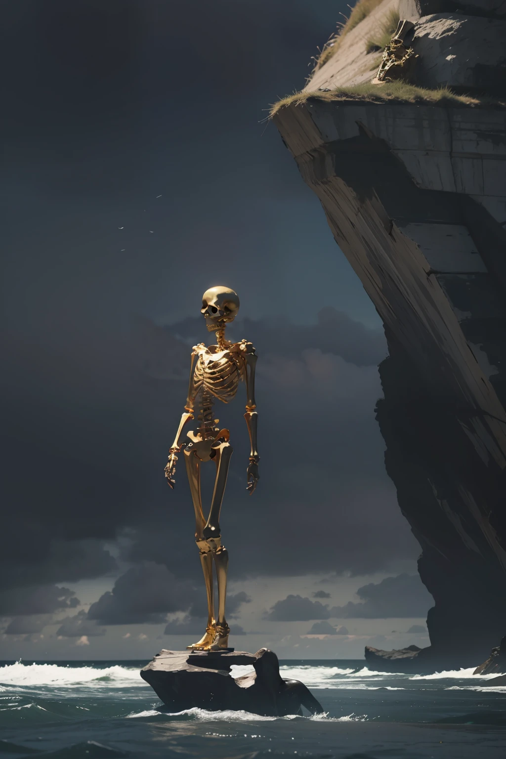 (best qualtiy,Golden skeleton)