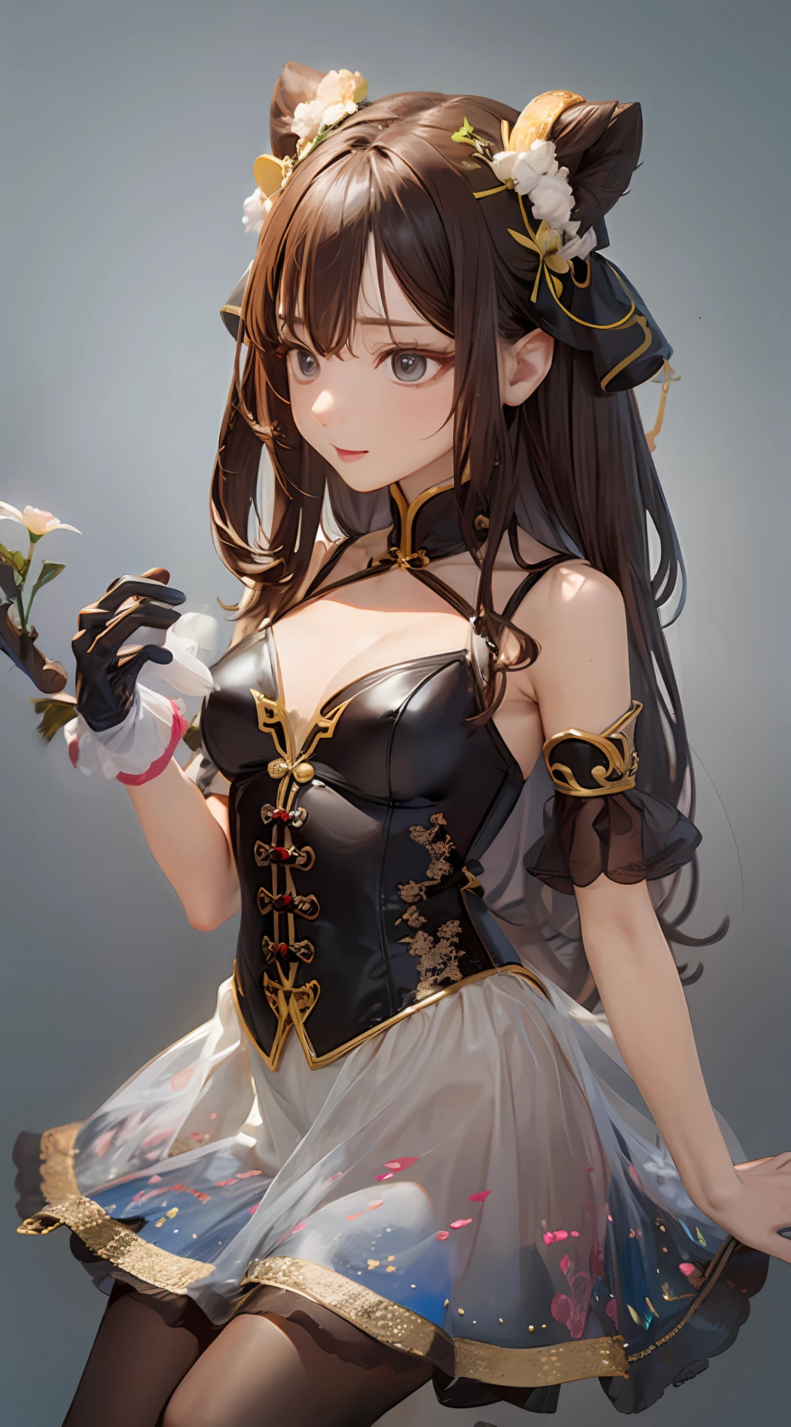 Flowers in hand