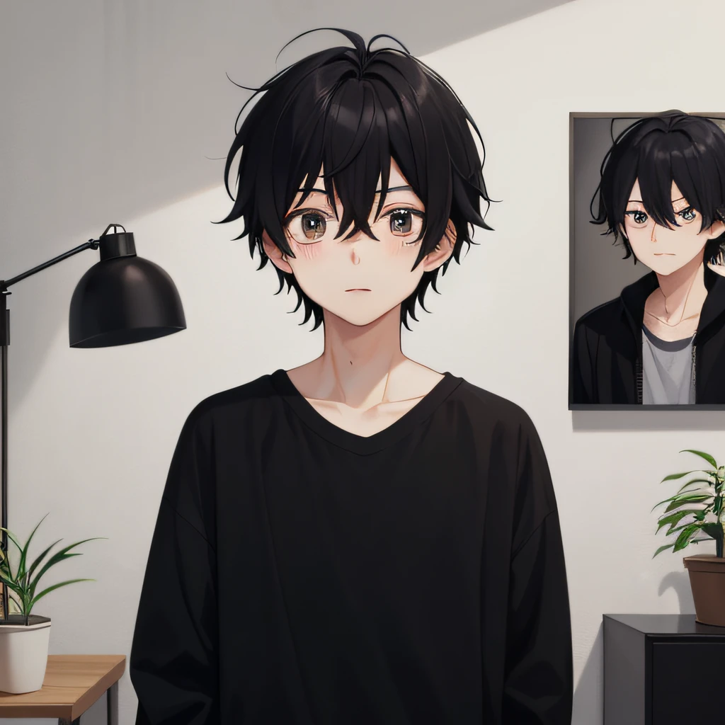 Oriki Hotaro,1boy,Black hair,黑The eye