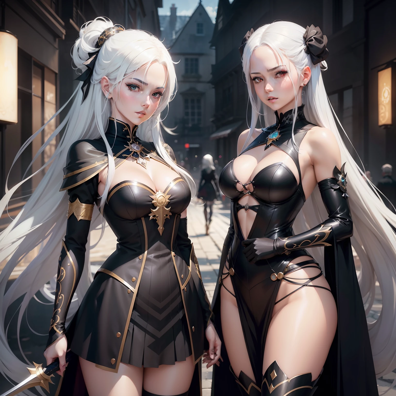 anime girl with white hair and black dress holding a wand, cushart krenz key art feminine, extremely detailed artgerm, detailed digital anime art, anime fantasy artwork, 2. 5 d cgi anime fantasy artwork, 8k high quality detailed art, anime fantasy illustration, best anime 4k konachan wallpaper, artgerm on artstation pixiv