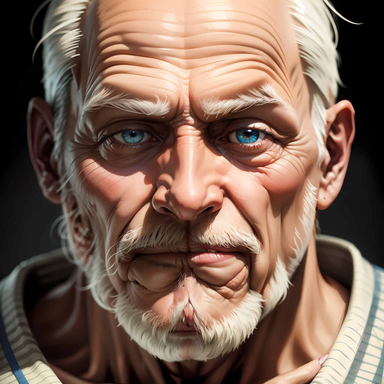 Old man's face
