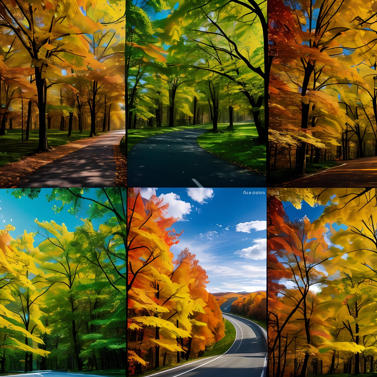 4 seasons and human effect on earth --auto
