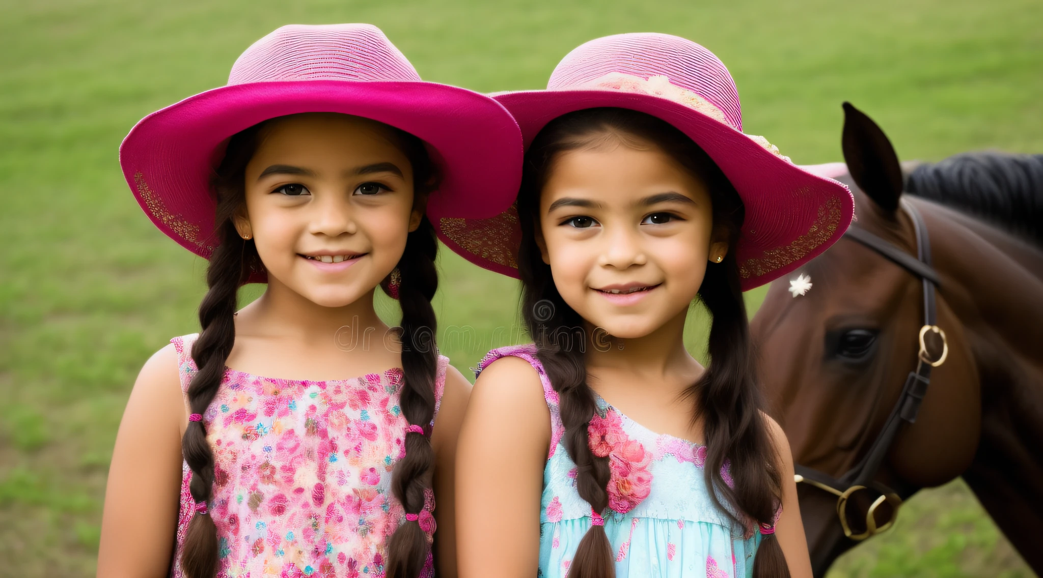estilo russo, Girl children, retrato , DARK long hair braids with hat, estilo fazendeira, com rolos de feno e trigo e cavalo, Celeiros, Laranjas.