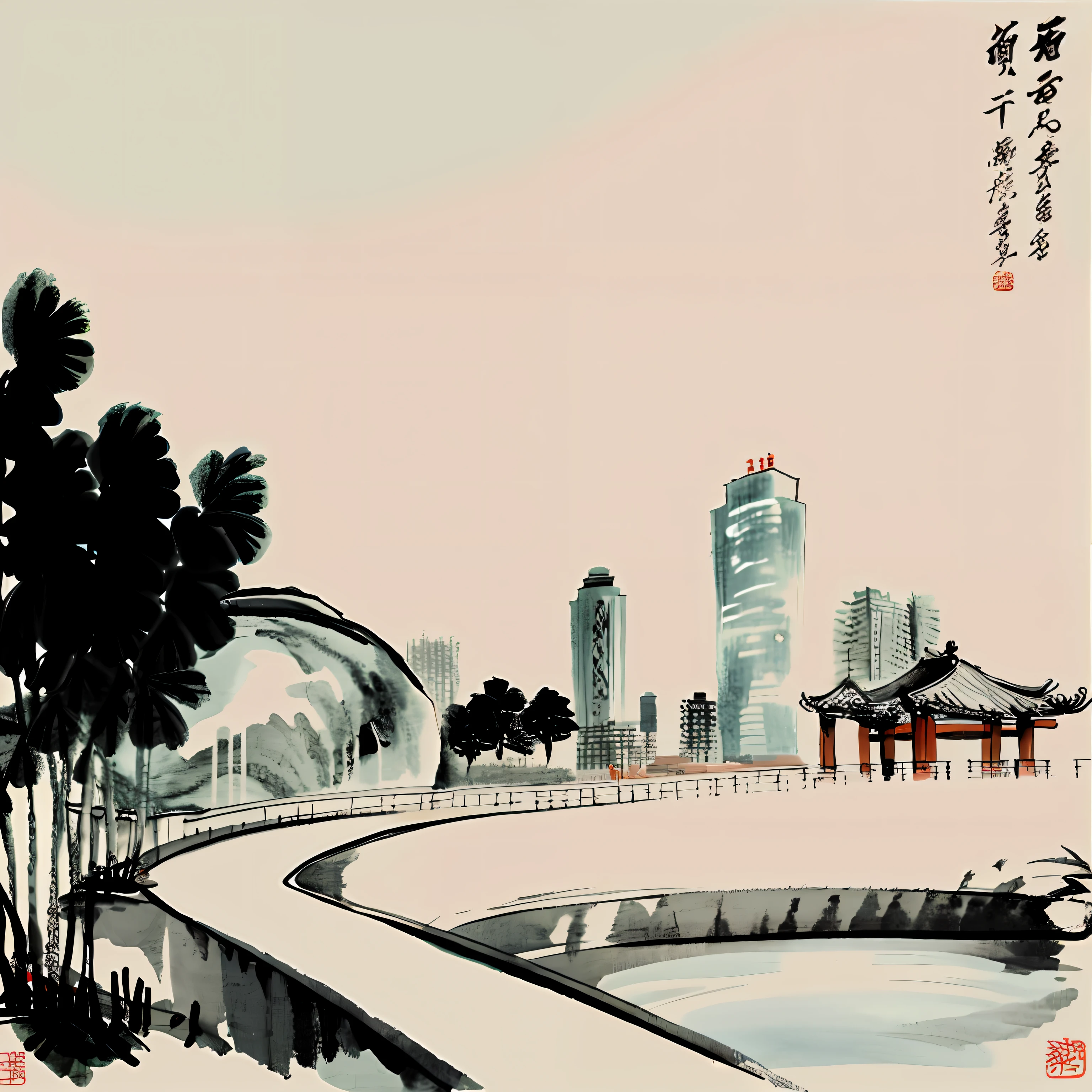 Changsha Chinese tradition,modernn architecture,Tea is pleasant