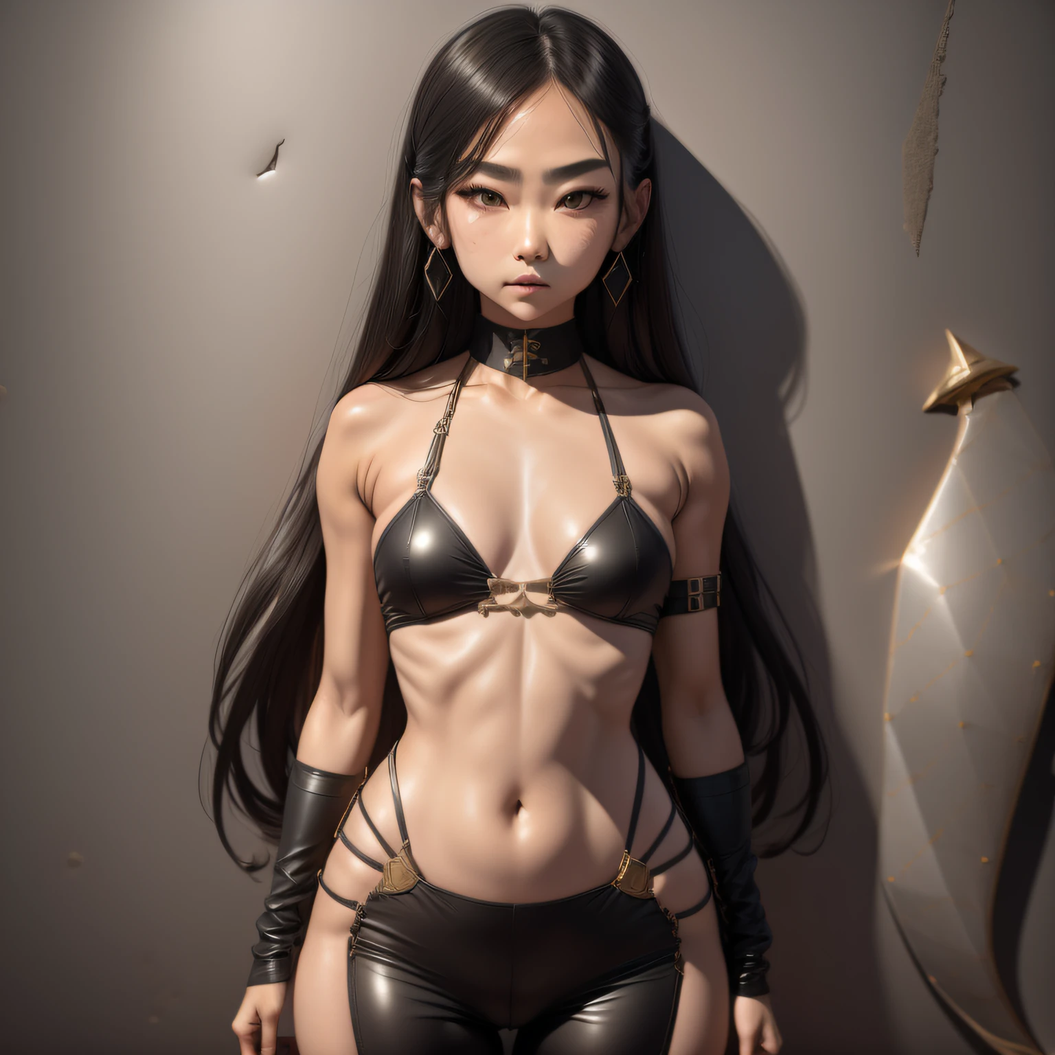 3 d model,Caramel macchiato, arma, The sword, halter, holdingweapon, 32K, Linen cloak, Top quality, Masterpiece:Faust,,1 child, long whitr hair, clouds, On your stomach, (tmasterpiece,k hd,hyper HD,16k),clutching a sword, buliding, Reflectors, bloods, Eastern Asia, Weapon focus, Skysky, brunette color hair, knifes, trouser, firey, banya, The clothes ar, bandagens, sword sheath, Masks, 独奏,