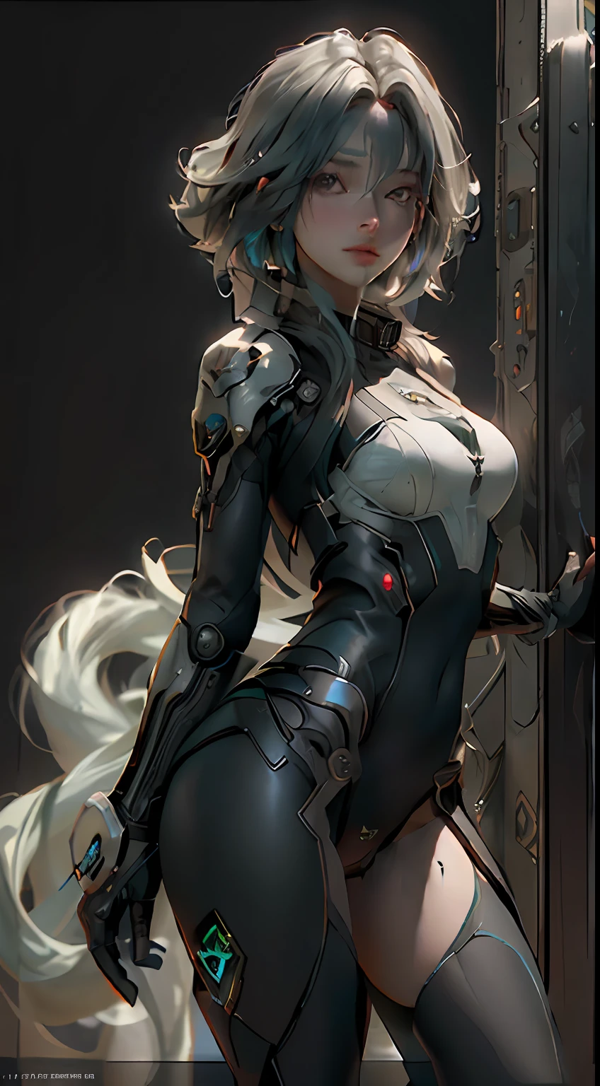 ((Best quality)), ((masterpiece)), (detailed:1.4), 3D, an image of a beautiful cyberpunk female,HDR (High Dynamic Range),Ray Tracing,NVIDIA RTX,Super-Resolution,Unreal 5,Subsurface scattering,PBR Texturing,Post-processing,Anisotropic Filtering,Depth-of-field,Maximum clarity and sharpness,Multi-layered textures,Albedo and Specular maps,Surface shading,Accurate simulation of light-material interaction,Perfect proportions,Octane Render,Two-tone lighting,Wide aperture,Low ISO,White balance,Rule of thirds,8K RAW,