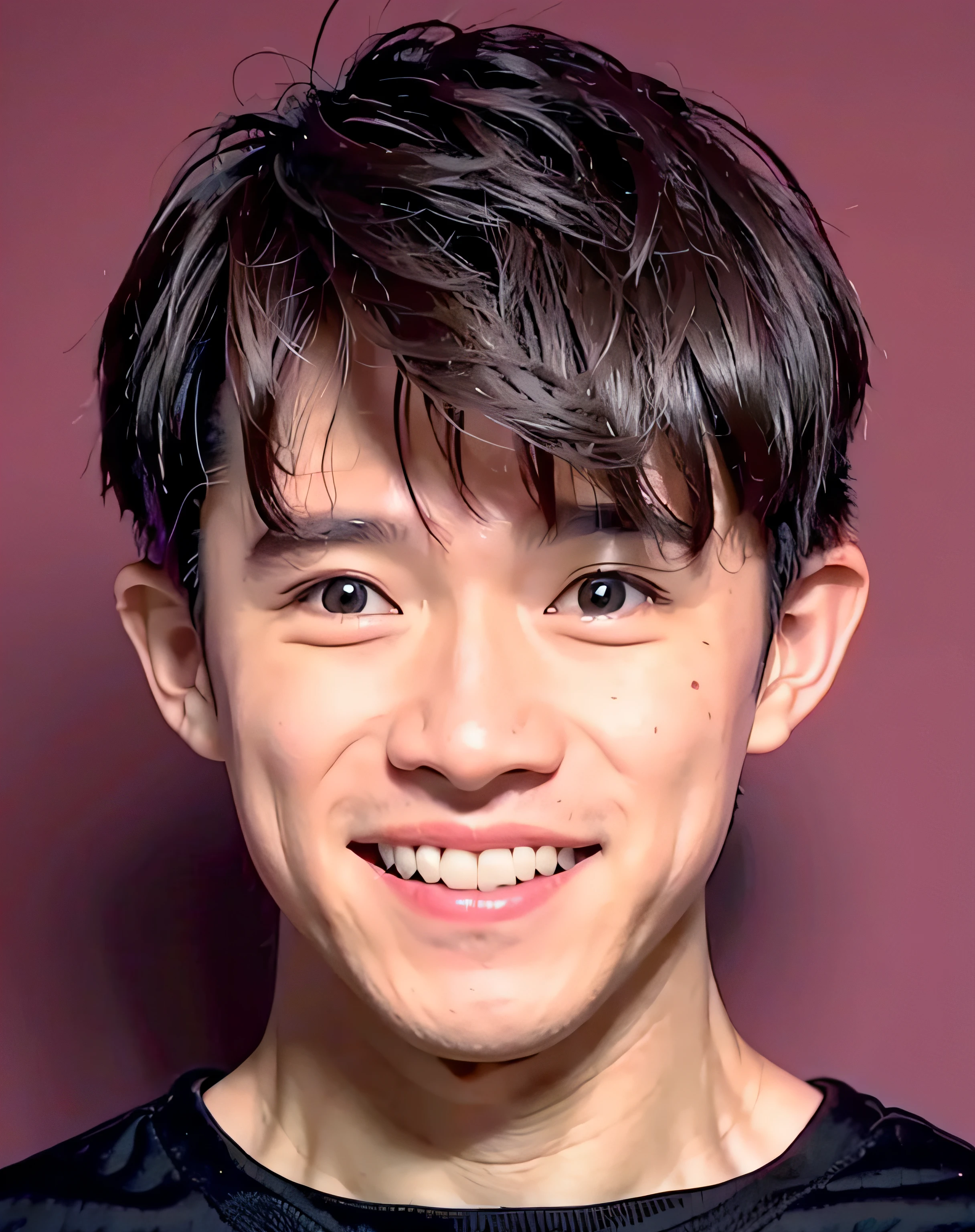 a close up of a person with a smile on their face, Keisuke Goto, naoki ikushima, fukaya yuichiro, macoto takahashi, toru furuya, yosuke ueno, daisuke tsutsumi, naoya tanaka, tetsuya nomura, tanaka suguru, kousuke oono