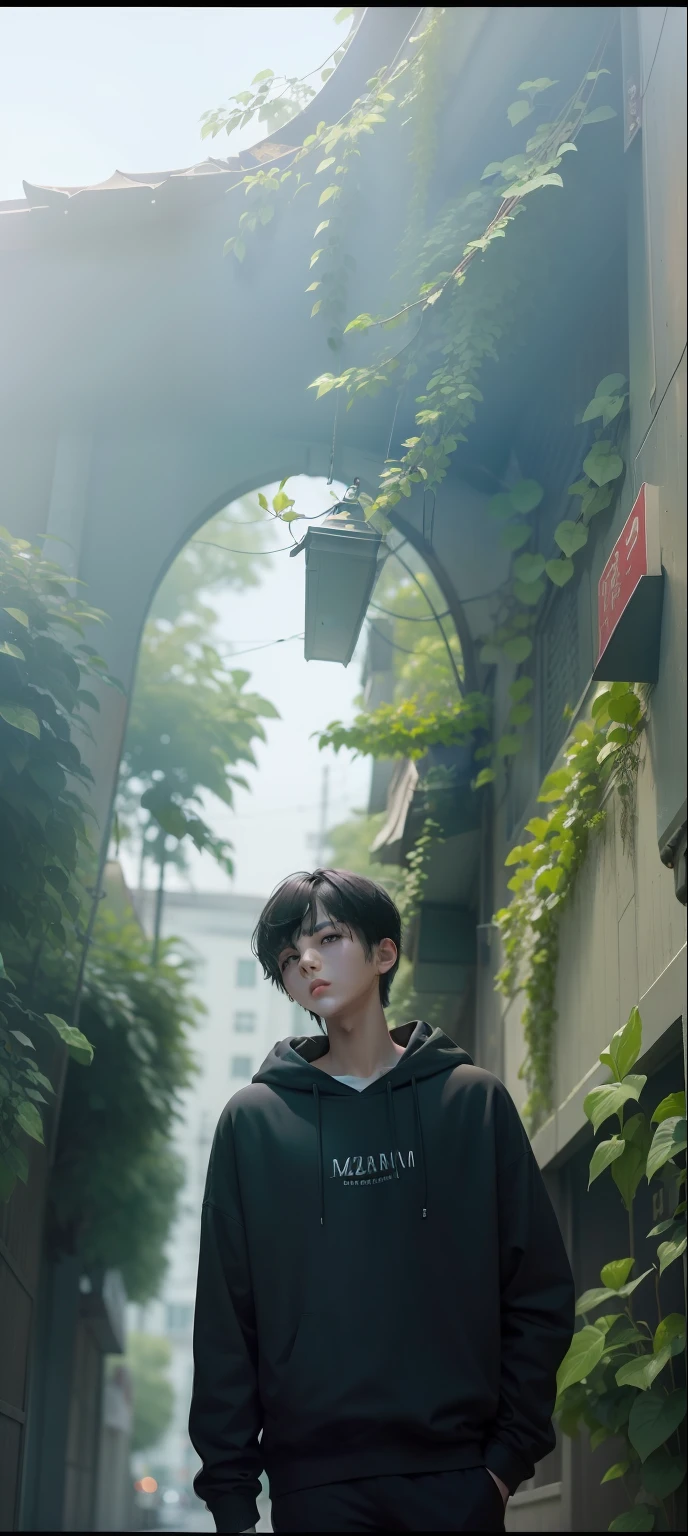 masterpiece, best quality, (dark photo:1.3), photorealistic, 1 teenage boy, short bangs short hair, stunning innocent face, dark green shirt, emotional, ulzzang, (PureErosFace_V1:0.7)
INFO