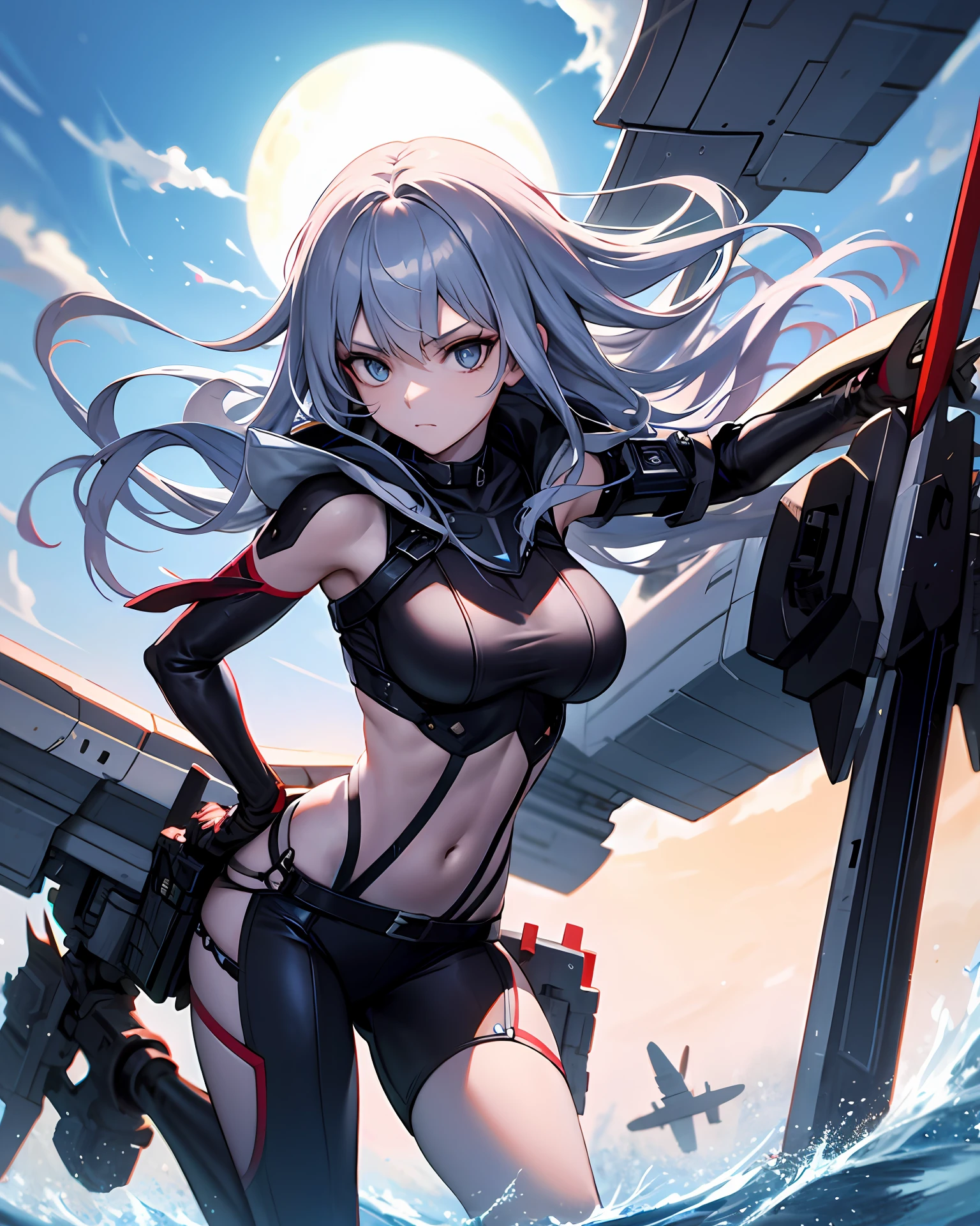 Shields，Carrier-based aircraft，Dimensional weapons，1girll