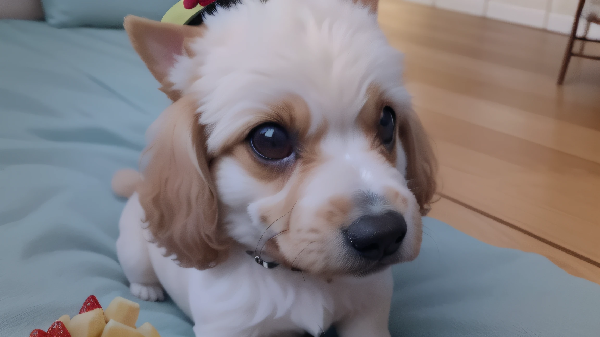 : 3。dogy、Toy poodle、Chihuahua、Real kei、hairy、Animals in clothes、Hat none、Apple、teak、cherry、food、fruit、full bodyesbian、Hats、non-human、strawberries、tomatoes、watermelons、grass field、Hareful、Sunnyday