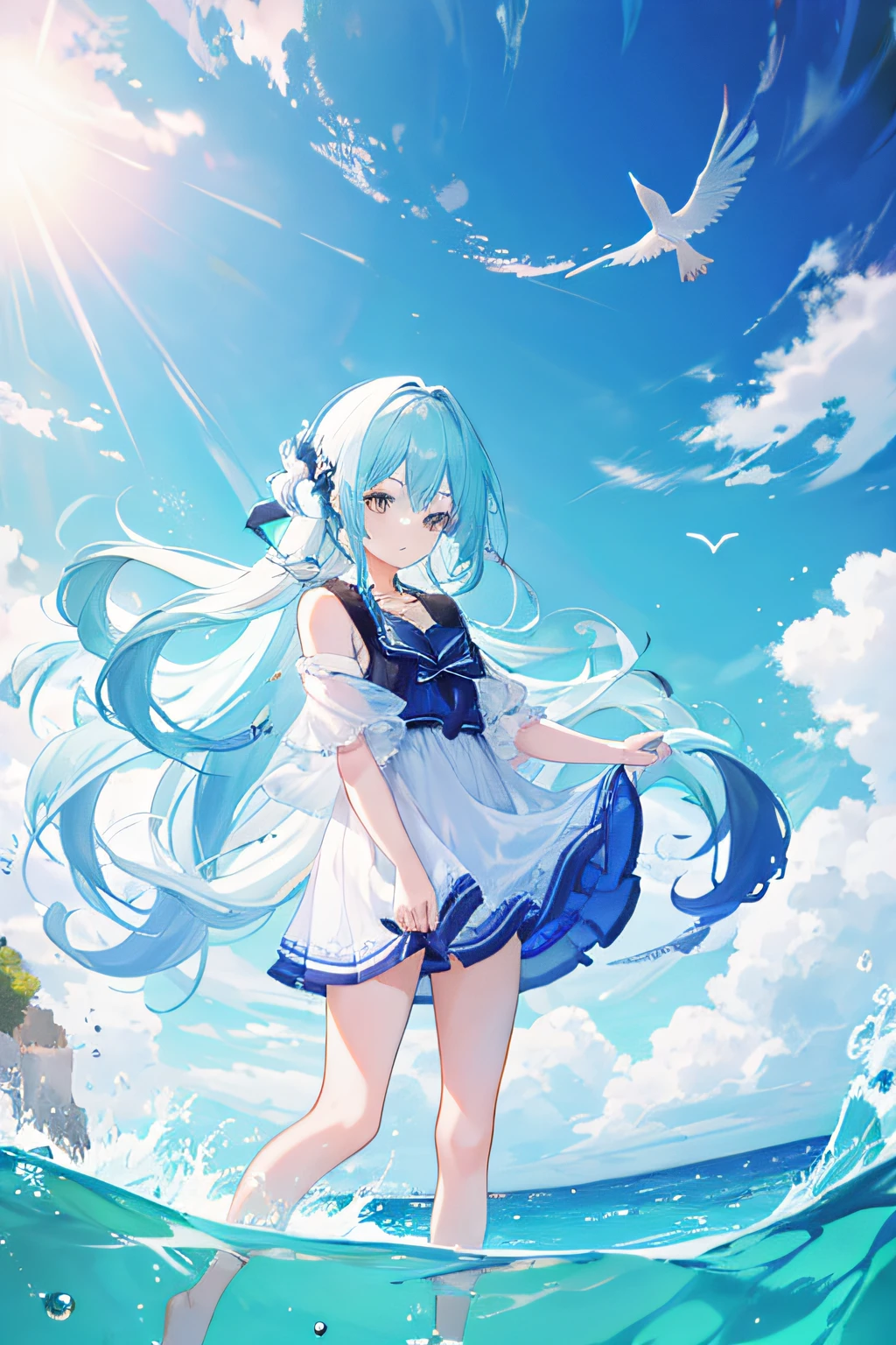 1girl,cetus,coda,ocean