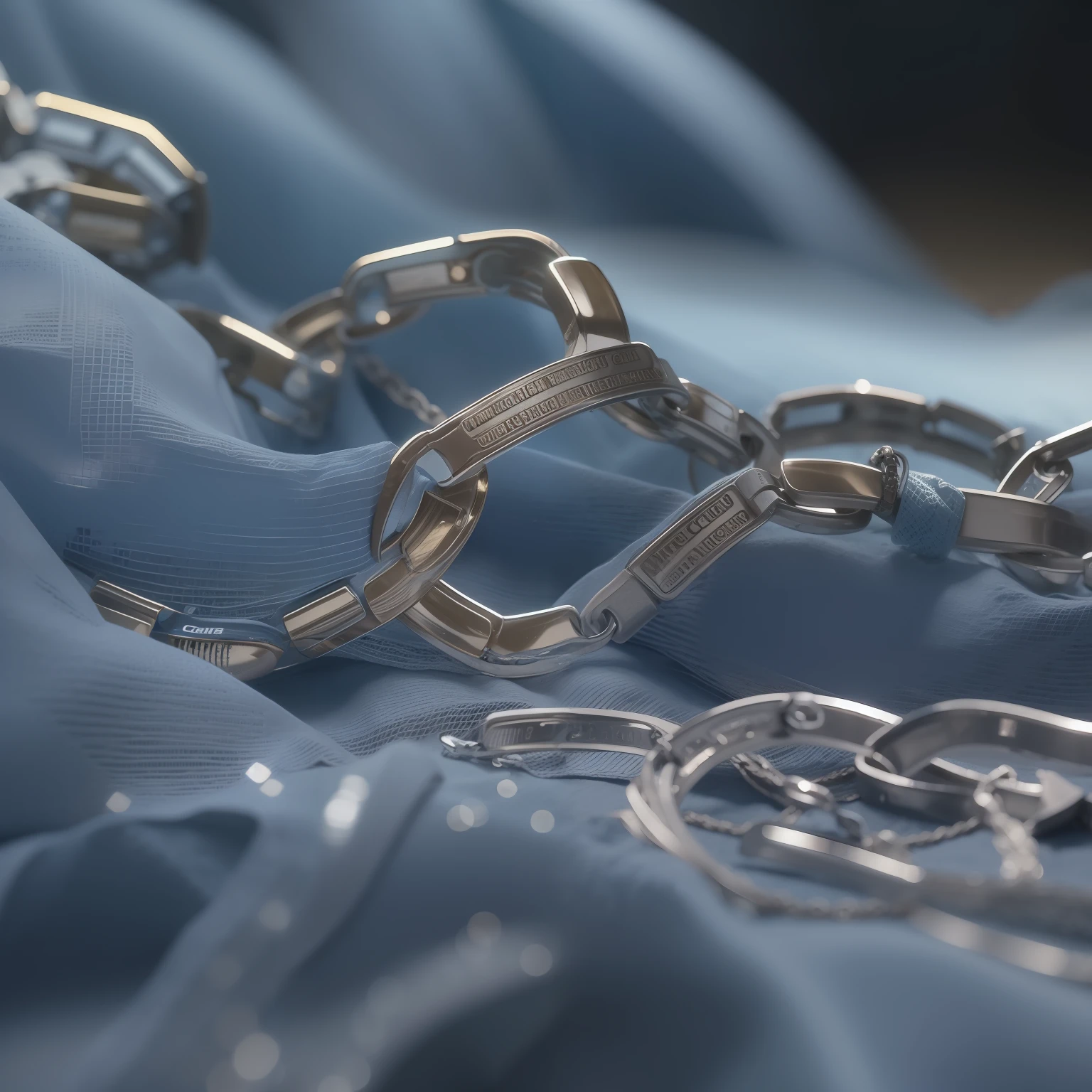 A chain on a broken gauze, Broken, Realistic, ultraclear, UHD, ccurate, best quality, 8k