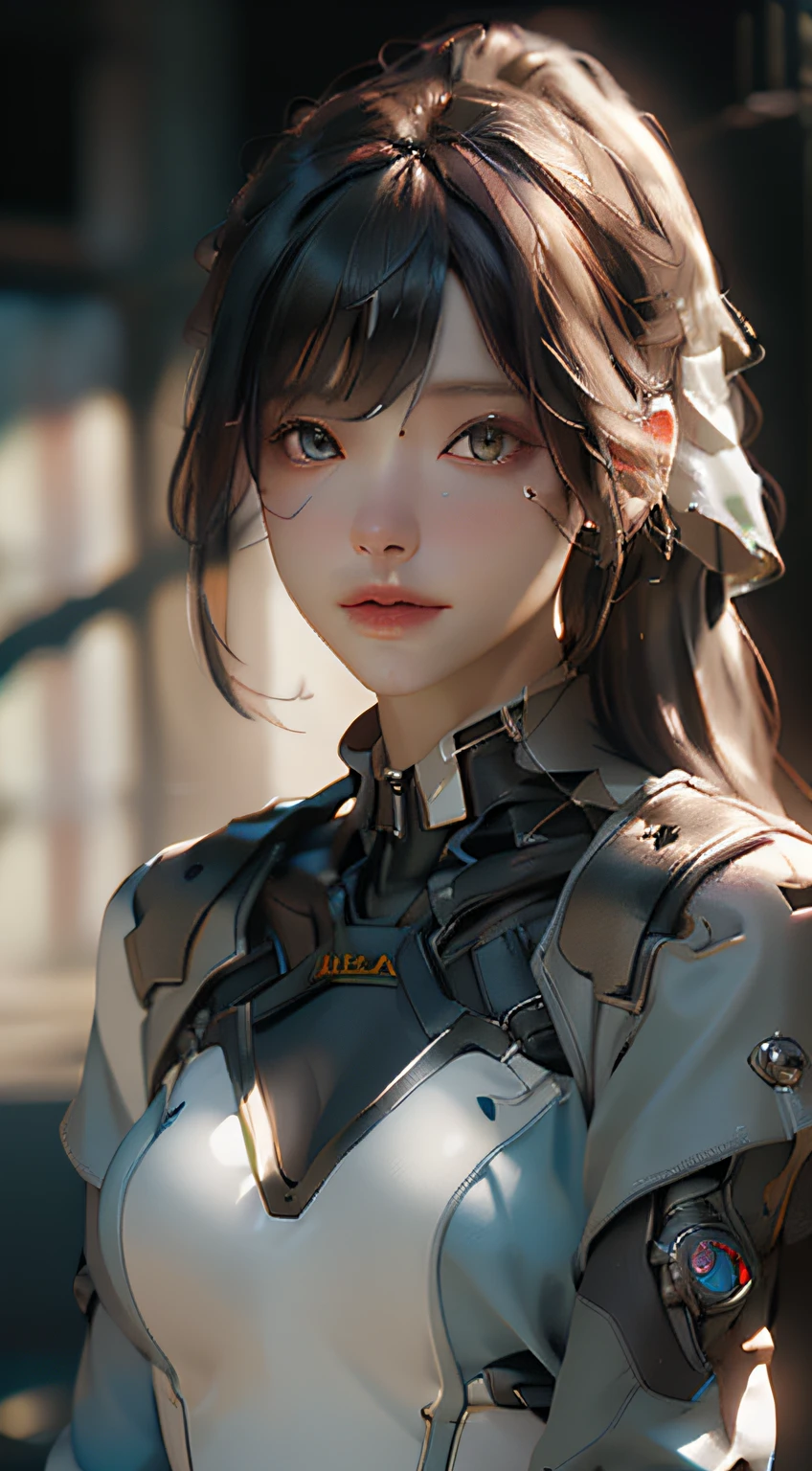 ((Best quality)), ((masterpiece)), (detailed:1.4), 3D, an image of a beautiful cyberpunk female,HDR (High Dynamic Range),Ray Tracing,NVIDIA RTX,Super-Resolution,Unreal 5,Subsurface scattering,PBR Texturing,Post-processing,Anisotropic Filtering,Depth-of-field,Maximum clarity and sharpness,Multi-layered textures,Albedo and Specular maps,Surface shading,Accurate simulation of light-material interaction,Perfect proportions,Octane Render,Two-tone lighting,Wide aperture,Low ISO,White balance,Rule of thirds,8K RAW,