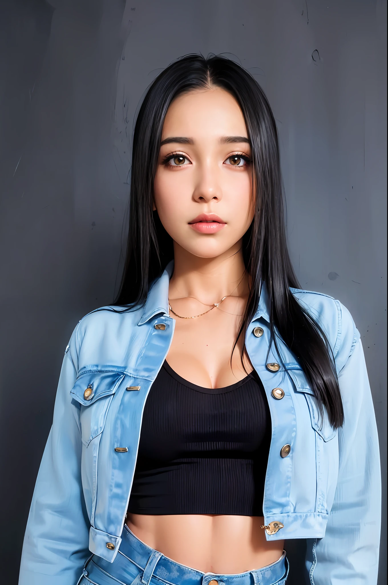 (RAW photo: 1.2), (photorealistic: 1.6), (masterpiece: 1.3), (best quality: 1.4), HI-RES, HDR, 8k resolution, check comment, (intricate details: 1.6), (volumetric light), random place, 1 beautiful woman, standing, full body shot, (wind: 1.4), (close up:1.6), (beautiful face:1.8), (detailed face:1.6), (detailed bright eyes:1.5), (eyelashes:1.4), (smiling:1.3), (detailed hair),(neckline: 1.5), (large chest:1.5), (black bra:1.5), (firm, round ass:1.6), (narrow waist:1.5),(thigh: 1.5), (high boots:1.6), (strong, toned abs:1.4), (female and muscular:1.5), (realistic human skin:1.6), (detailed eyes), (detailed facial features), (detailed clothing features), (choker), (necklace), (earrings), (thigh choker), (belt), (bracelet),sexy pose, behind, ass, close-up