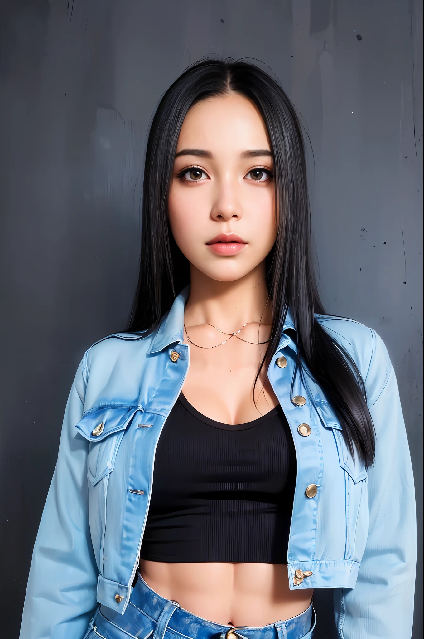 (RAW photo: 1.2), (photorealistic: 1.6), (masterpiece: 1.3), (best quality: 1.4), HI-RES, HDR, 8k resolution, check comment, (intricate details: 1.6), (volumetric light), random place, 1 beautiful woman, standing, full body shot, (wind: 1.4), (close up:1.6), (beautiful face:1.8), (detailed face:1.6), (detailed bright eyes:1.5), (eyelashes:1.4), (smiling:1.3), (detailed hair),(neckline: 1.5),  (large chest:1.5), (black bra:1.5), (firm, round ass:1.6), (narrow waist:1.5),(thigh: 1.5), (high boots:1.6), (strong, toned abs:1.4), (female and muscular:1.5), (realistic human skin:1.6), (detailed eyes), (detailed facial features), (detailed clothing features), (choker), (necklace), (earrings), (thigh choker), (belt), (bracelet),sexy pose, behind, ass, close-up