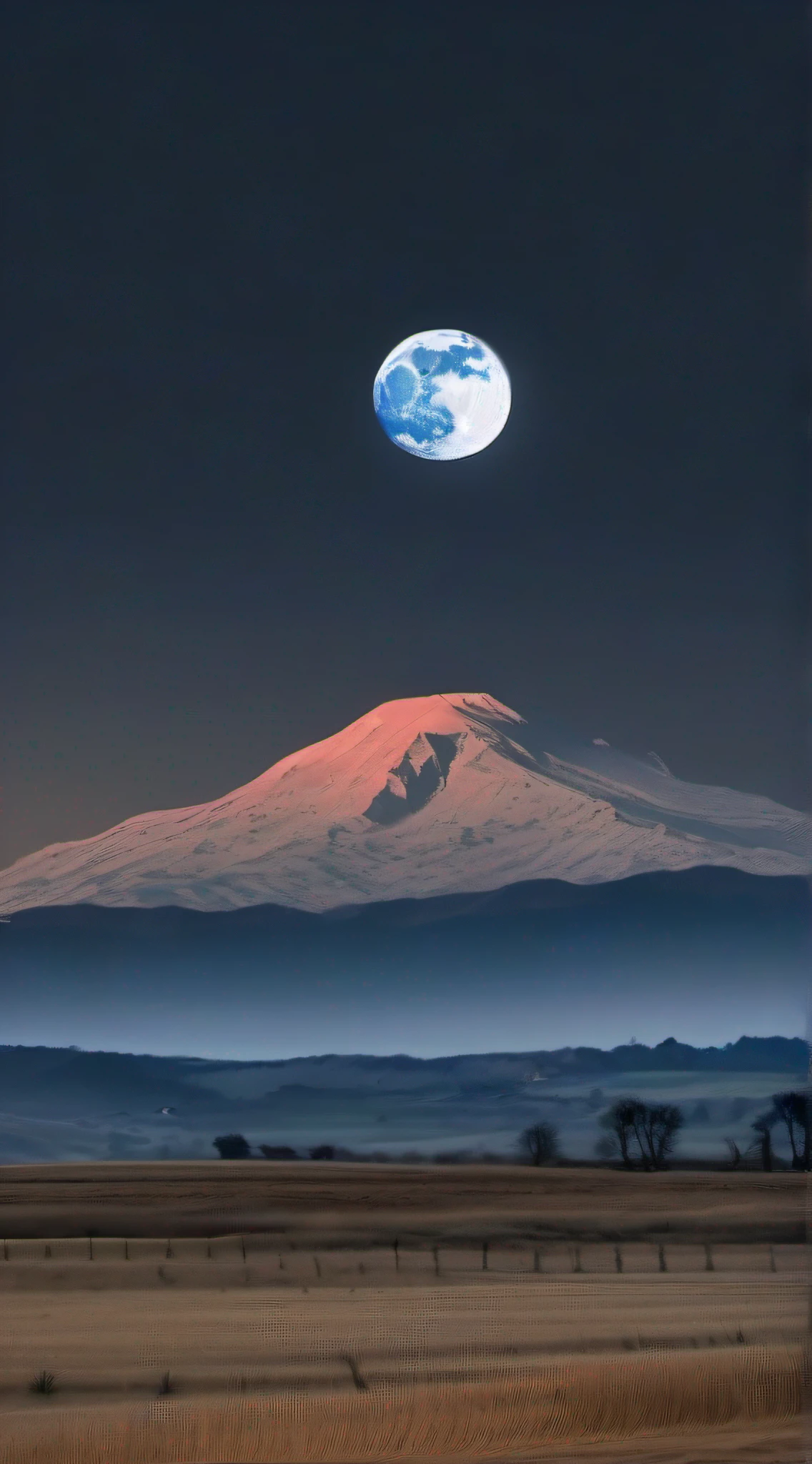 ((masterpiece)), ((best quality)), 8k, high detailed, ultra-detailed, On a serene night, the moon hangs in the cloudless darkness, casting its gentle light upon a tranquil and enigmatic landscape.
