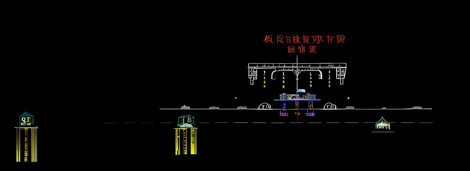 There is a clock on the building,In the background is the bell tower, light transport simulation, AutoCAD, Landing lights, skyscrapers and flying cars, spaceship landing, in future airport rooftop, 2 d game, 2 D AutoCAD, ufo landing, 80's, 80shair, 8 0's, parked spaceships, 2 d cg, floating vehicle