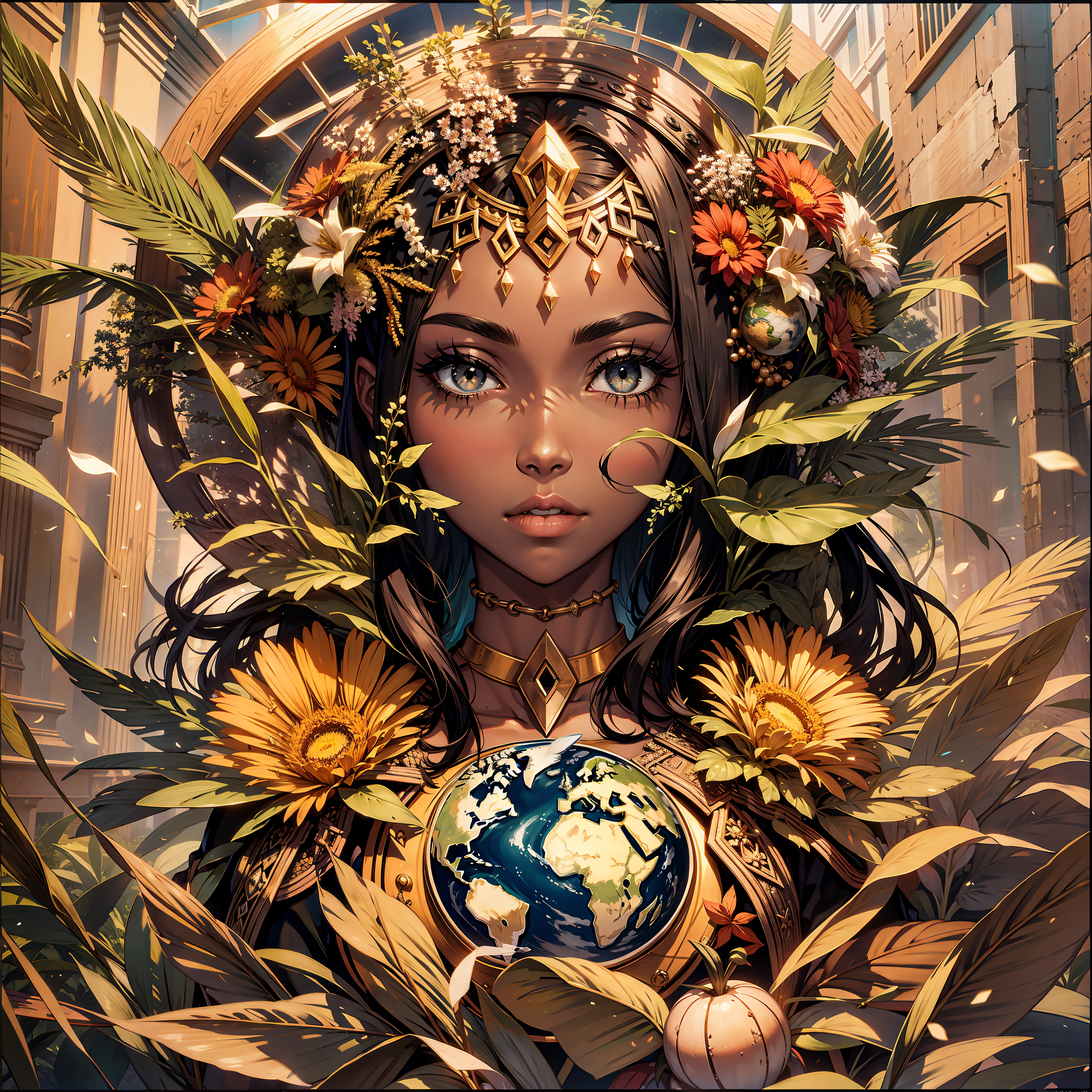 Mother earth, black skin