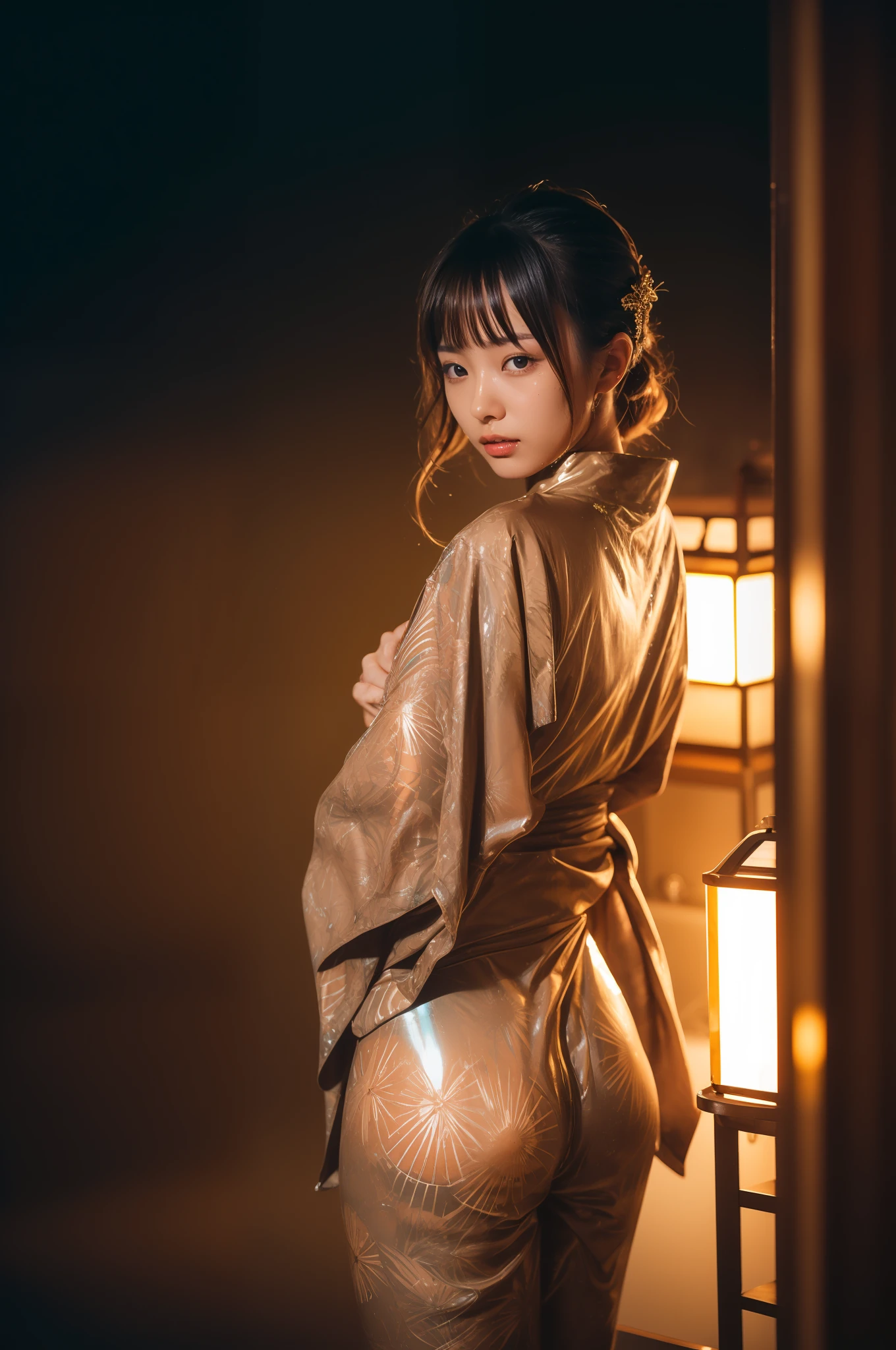 gyaru, (shiny oiled skin:1.2)