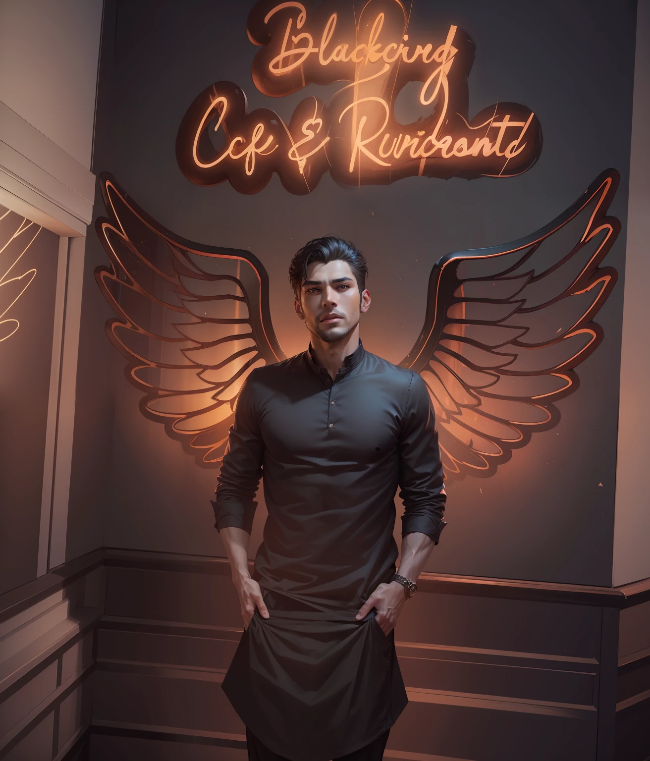 Change background, Lucifer, handsome boy, 8k resolution, realistic face