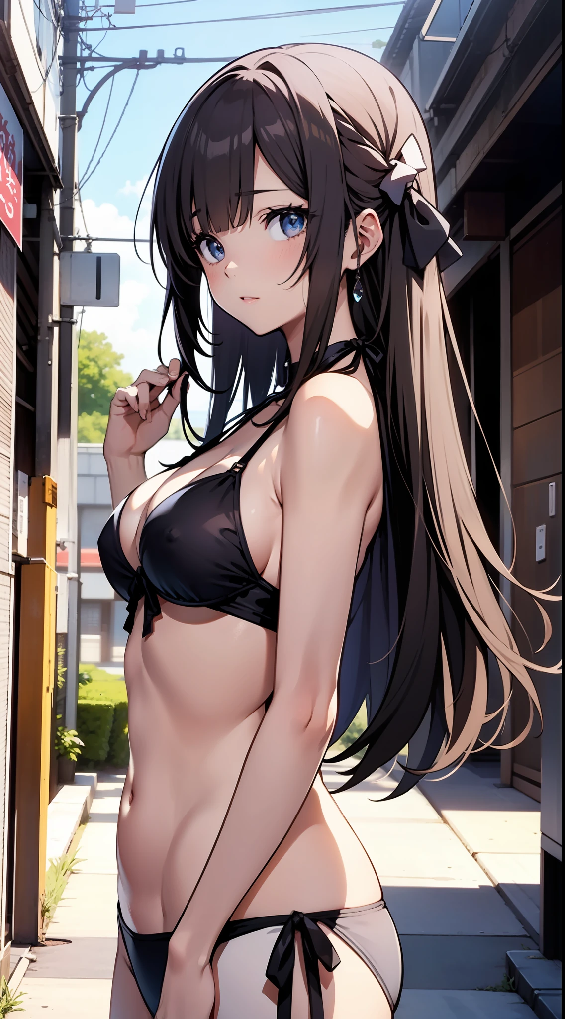 Great masterpiece、1girl in、The bikini、Cute anime illustration、