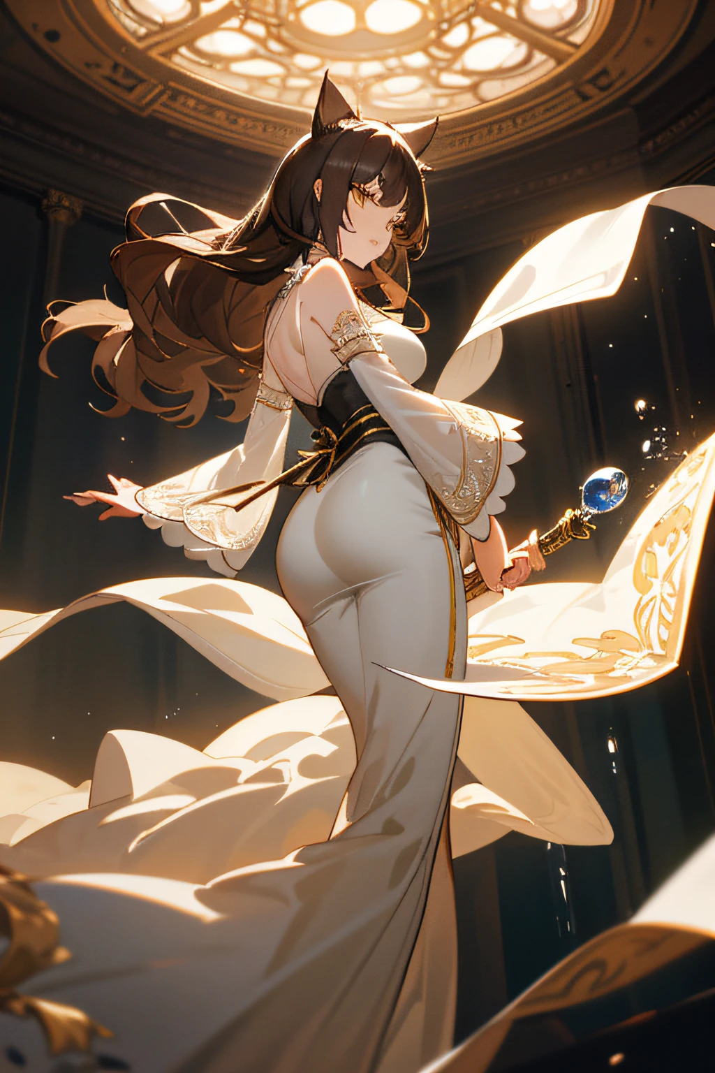offcial art,Unity 8k壁纸,ultra - detailed,aestheticly pleasing,big breasts beautiful,tmasterpiece,best qualtiy, darkly, atmospurate, mistic, romanticism lain, spine-chilling, literary, Artistically, Fashionab, victorian age, decor, iintricate, ironwork, Lace, contemplative, emotive depth, supranatural, 1girll,独奏, coll,Bust composition,Transparent packaging,see-through transparent clothes,Pink cute,Pink tender,Proud and holy,divino,big breasts exposed cleavage,Leaky shoulders,water leakage,Milk fat buttocks,huge tit,Double breasts,Reallightandshadow,cinematric light,SENSE OF CINEMA,Light effect,holy,Best quality at best,Very detailed masterpiece,finely detailled,Very detailed wallpaper,A high resolution,(Very detailed CG unity 8K wallpaper),(illustratio:1.3) 1girll, Animal ear, long whitr hair, brunette color hair, Cat ears, 独奏, Yellow eyes, nedium breasts, coda, a cat tail, Spider lily, arma, japanses clothes, florals, Very long hair, Separate the sleeves,big cleavage breasts, The sword, komono, looking at viewert, From the side Side, Wide sleeves, Estampados florales, standing on your feet, Cat girl ((Masterpiece,Ultra-detailed, Intricate details, Best quality,illustration)),1 all-white female,Very sexy,Dancing girls, Solo, Brown hair, White dress, glass, restaurant, Night, indoor, Luxurious, elegant, Sophisticated, ellegance, Fashionab, gracefulness, Attractive, Alluring, Gorgeous, Stunning, Attractive cleavage, Lovely, Charming, pretty, Beautiful detailed face, Beautiful detailed eyes, soft expression, full pouty lips, Slim figure, Curvy, Hourglass figure, Moderate Bust, Slender arms, graceful hands, delicate finger, Slim wrists, Elegant neck, Bare shoulders, Smooth skin, Slender waist, floating dress, Intricate lace patterns, Translucent fabric, High slit, Long hem, Elegant heels, intricatedesign, White color scheme, Subtle shadows, Dim lighting, Warm color tones, Wooden furniture, comfortable seating, Glossy table, Crystal glassware, Condensation on glass, Wine, drink, beverage, Refreshing, fragrant, Sparkling, Crisp, Effervescent, Mouthwatering, Refreshing atmosphere, relaxing, Peaceful, tranquil, serene, soothing, comfortable atmosphere, Exquisite background music, Live jazz performance, Subtle sound, Soft murmur, Ambient noise, Artistic composition, Visually striking, Harmonious color scheme, Balanced composition, Professional execution