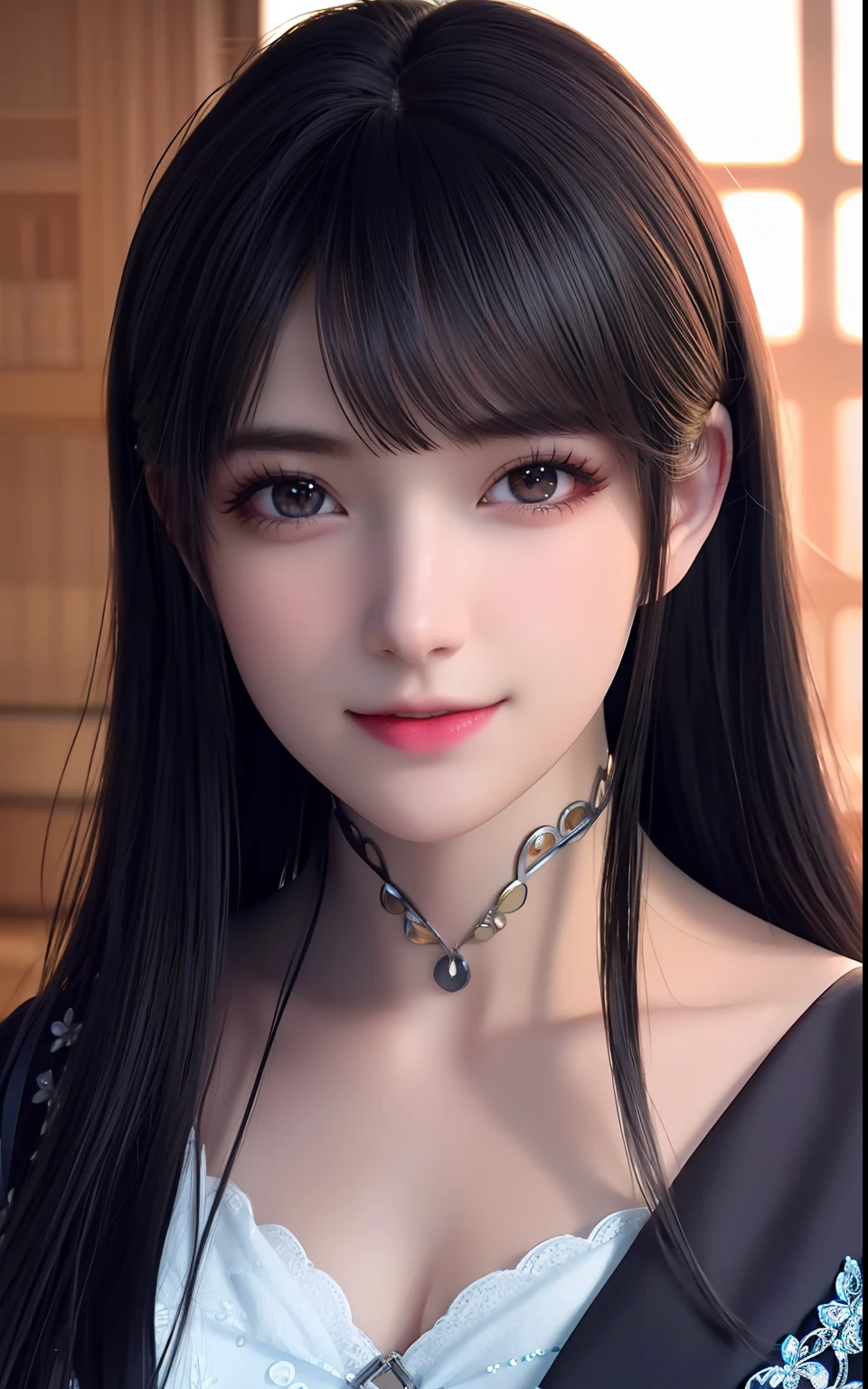 silber hair、ulzzang -6500-v1.1, (Photorealsitic:1.4), animesque、anime styled、ssmile、portraitures、Beautiful, Moist eyes like clear glass、Beautiful detailed woman, extremely detailed eye and face, Beautiful detailed eyes,huge filesize, ultra-detailliert, hight resolution, ighly detailed, top-quality, ​masterpiece, illustratio, ighly detailed, nffsw, unification, 8k wallpaper, splendid, finely detail, ​masterpiece, top-quality, Highly detailed ticker uniform 8K wallpaper, Light on the Face、电影灯光、1８Year old girl