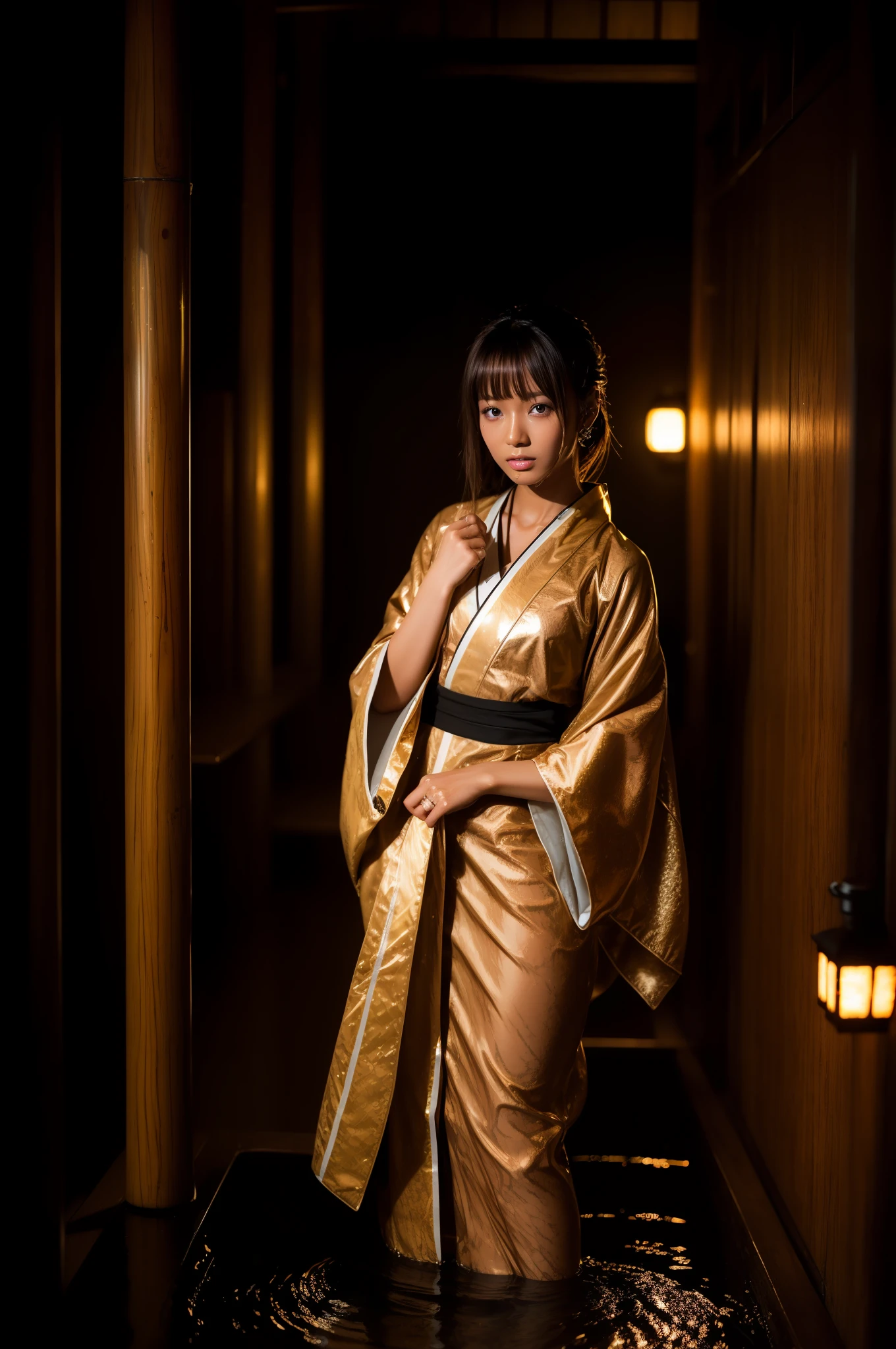 gyaru, (shiny oiled skin:1.2)