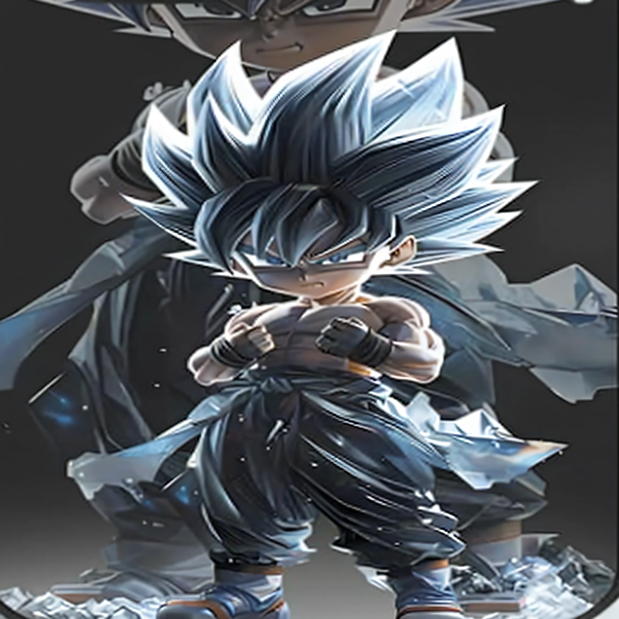 a close up of a cartoon character with a black background, 3d anime poster, ultra instinct, anime styled 3d, an anime nendoroid of son goku, Super Saiyan Blue, dragon ball artstyle, anime wallaper, hd anime wallaper, high quality detailed anime, anime 3 d art, 8K high quality detailed art, Anime wallpaper 4K