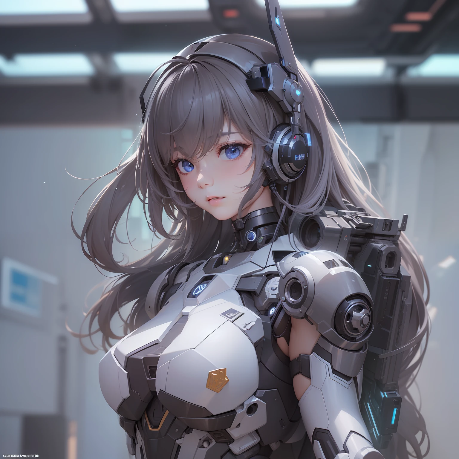 (((​masterpiece)))、(((top-quality)))、((ultra-definition))、(High Definition CG Illustration)、((extremely delicate and beautiful))、、cyberpunked、Cinematic Light、独奏、2060s、Dreamy Cyber Anime Girl、Mechanized soldier girl、trending on artstationh、Rachel Walker、
