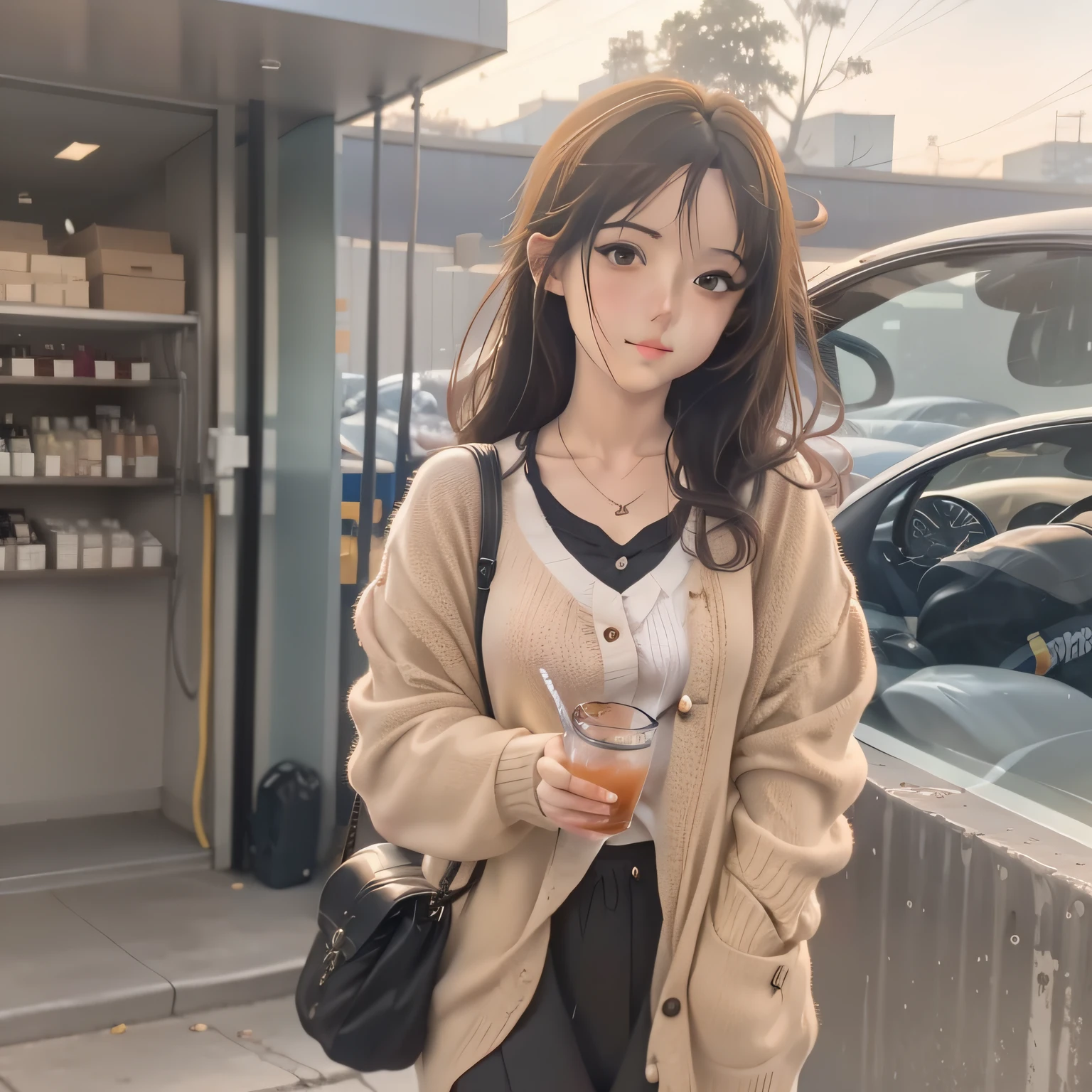 Anime girl with a glass of water in hand, menina anime sedutora, anime moe artstyle, menina anime atraente, arte cg anime suave, com uma bebida, kantai collection style, soda themed girl, Makoto Shinkai e Artgerm, [ Arte digital 4K ]!!, Marin Kitagawa Fanart, uma garota de anime, curvas salientes, mamilos duros