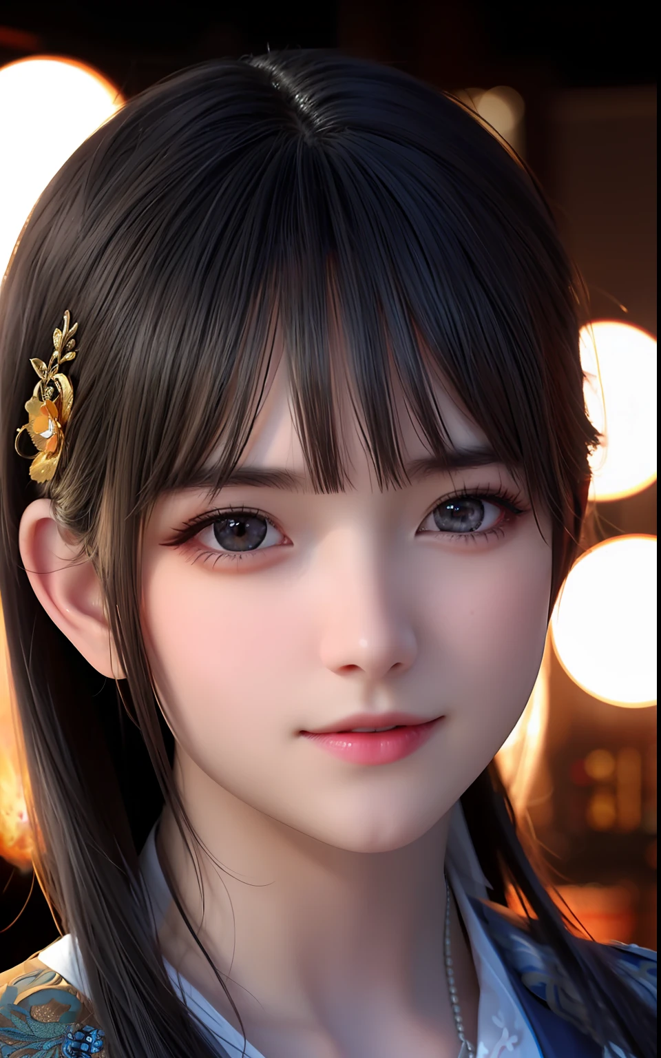 (Raw foto:1.2), (Photorealsitic:1.4), animesque、Beautiful detailed woman, extremely detailed eye and face, Beautiful detailed eyes, Ridiculous, Unbelievably ridiculous, huge filesize, ultra-detailliert, hight resolution, ighly detailed, top-quality, ​masterpiece, illustratio, ighly detailed, nffsw, unification, 8k wallpaper, splendid, finely detail, ​masterpiece, top-quality, Highly detailed ticker uniform 8K wallpaper, Light on the Face、电影灯光、 girl