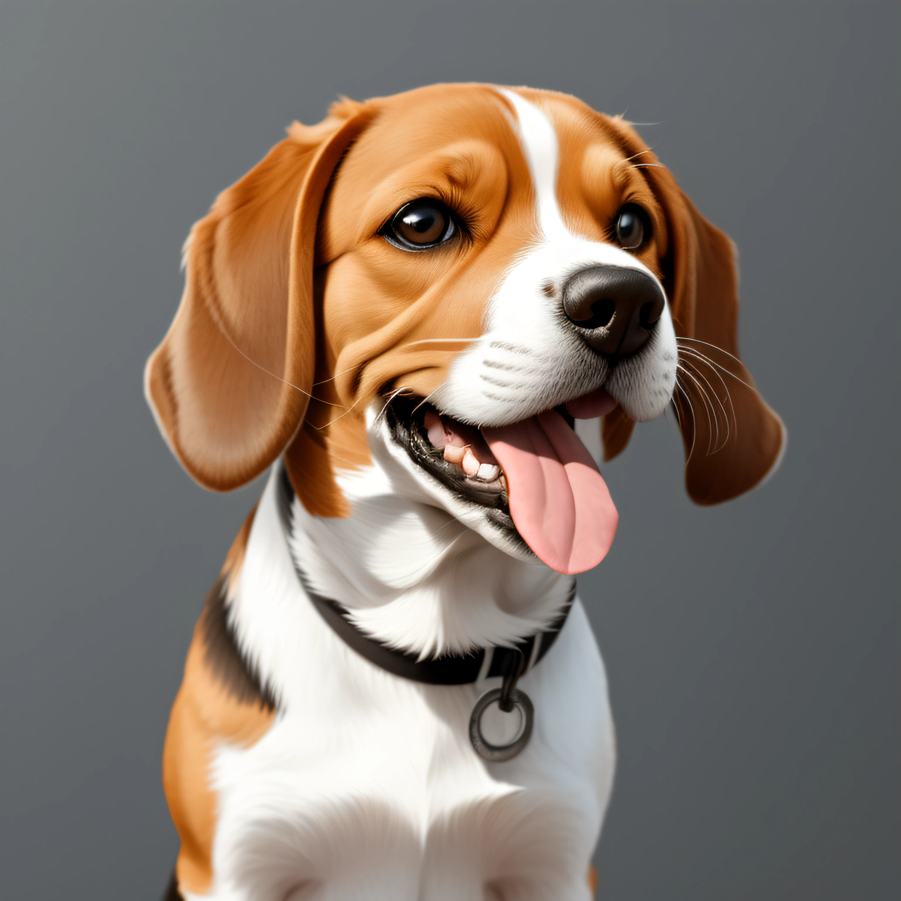 Beagle，having fun，Stick out your tongue，Big eyes，Full body photo，k hd，Photo drawing，HD picture，photographed，photore，