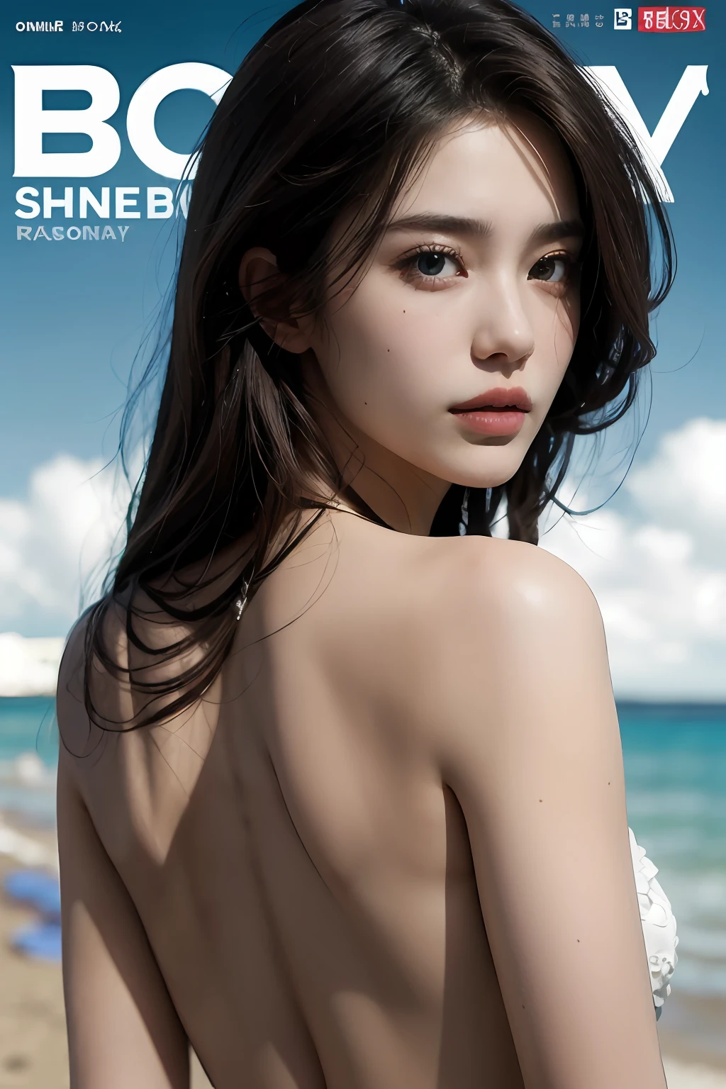 "((ultra-realistic realism+Pure),eyes with brightness,White Skin Skin),High-definition image quality,Dynamic tilt,High nose,Realistic details,Unity 8k壁纸,Super fine,A masterpiece of beauty,top-quality,tidal current,Sweet and lovely,FashionMagCover,Realiy,Brown hair long,Back Shadow,Turn Back,full bodyesbian。"
