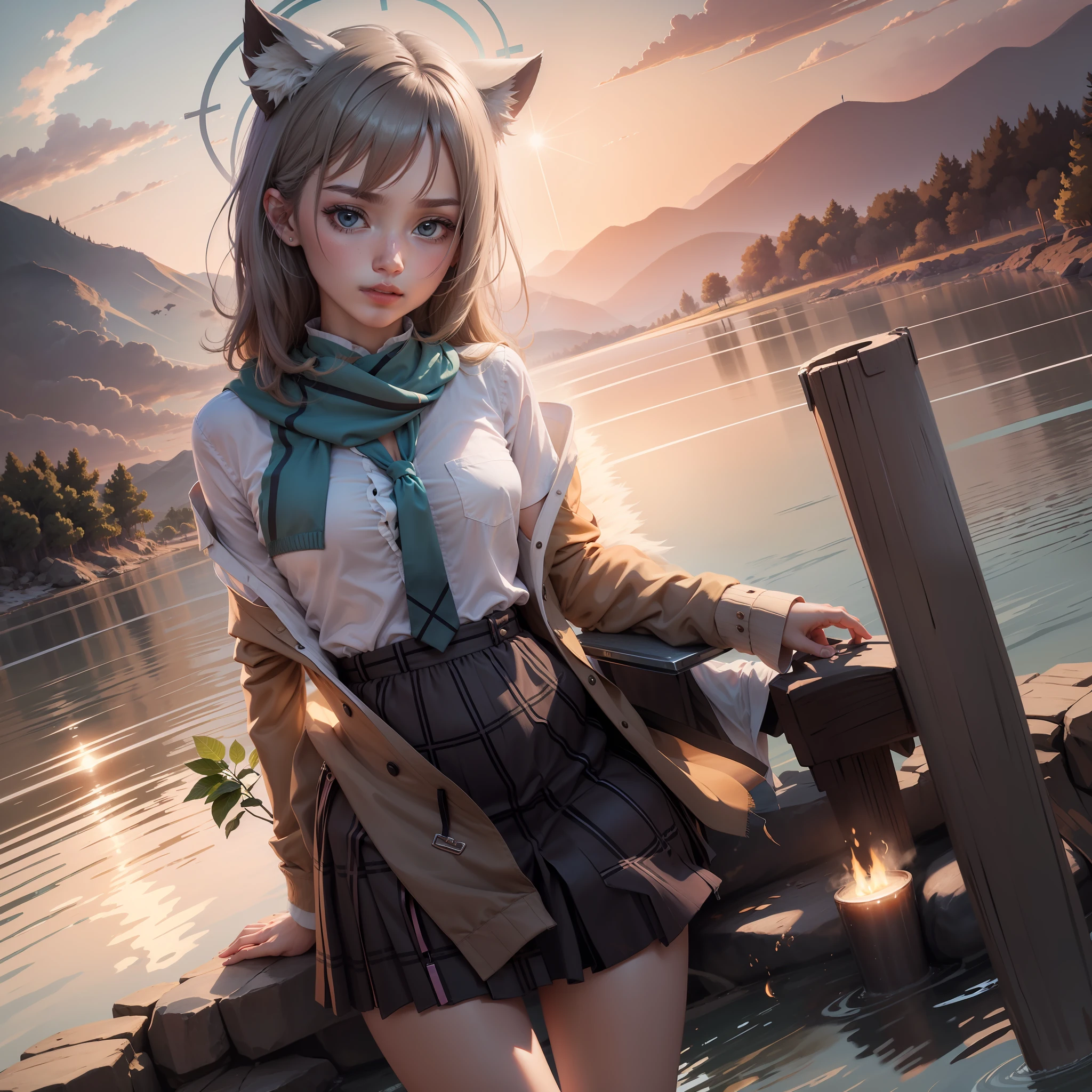 The clothes are more harmonious with the scene