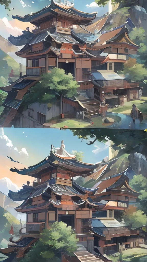 The best quality, masterpiece, koryos, ink bisim, vu changshuo, bonian, real banqiao, badasan people,
mountain horizon, river, forest, village,