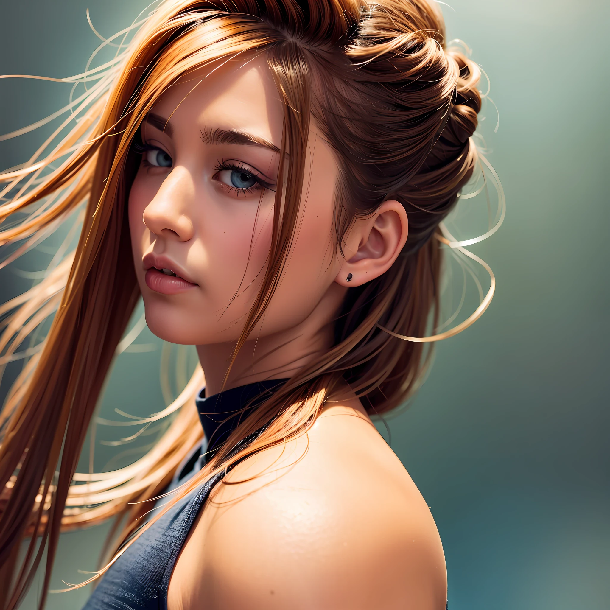 Super fit background, high detail, high quality, human ears