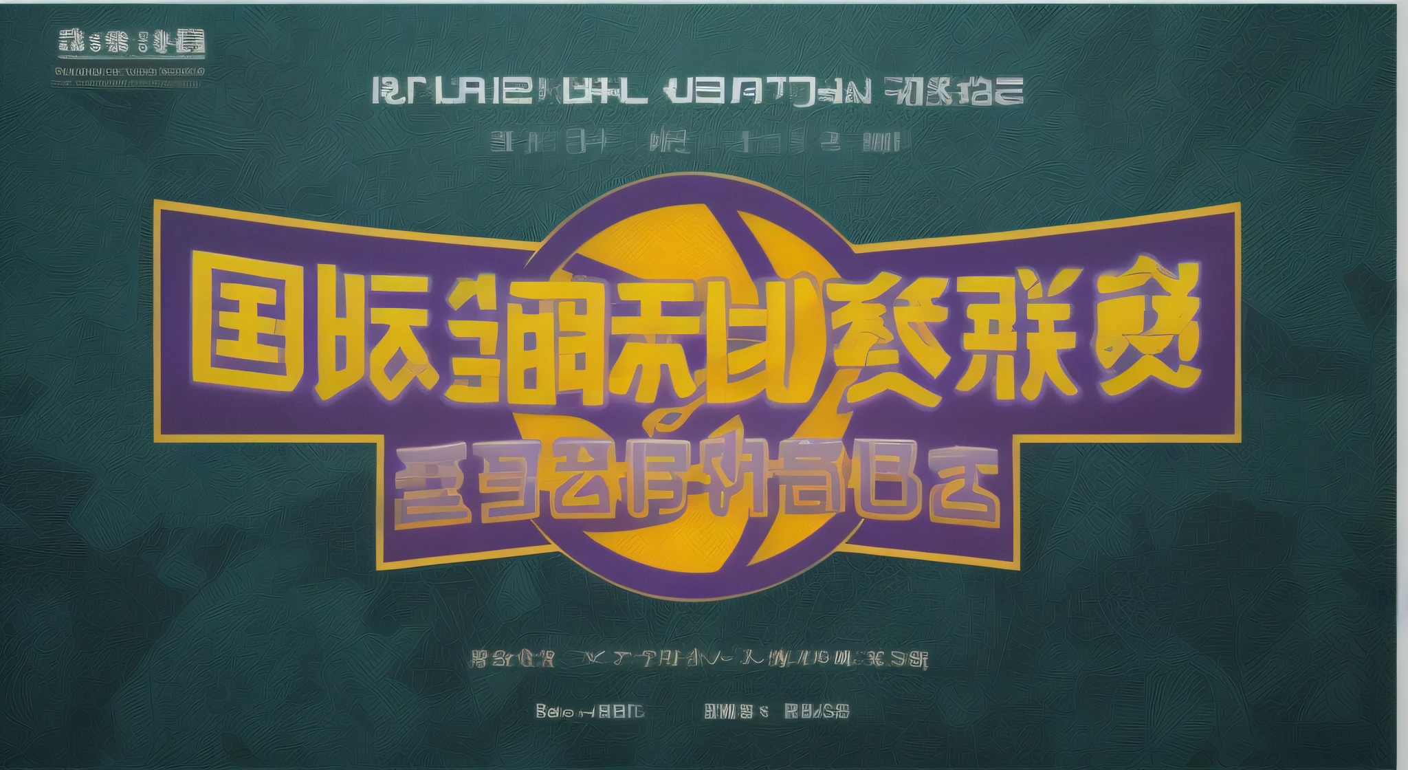 Purple and gold logo，With Asian characters and basketball, basketball, , shenzhen, beijing, Chiba Yuda,, cover shot, Wang Chen, game promotional poster, front game card, basketball playground, basketball ball, poster for, Li Zixin, contest, guangjian