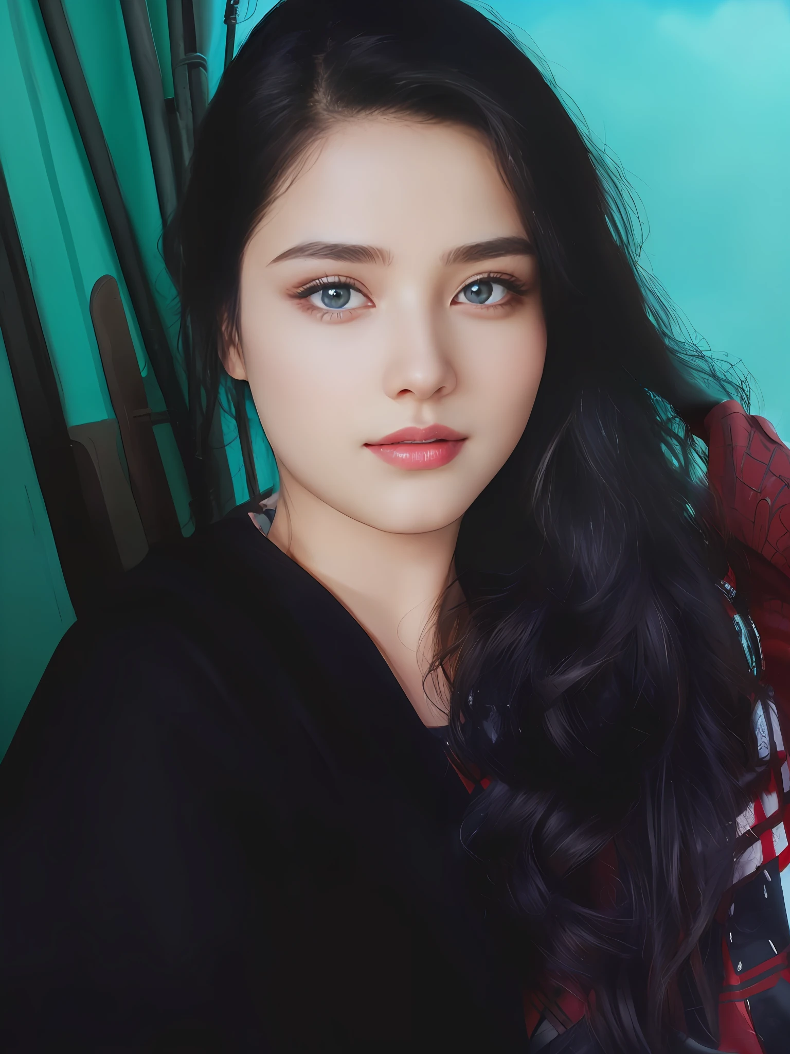 (1girl:1.3), Solo, (((Very detailed face)))), ((Very detailed eyes and face)))), Beautiful detail eyes, Body parts__, Official art, Unified 8k wallpaper, Super detailed, beautiful and beautiful, beautiful, masterpiece, best quality, original, masterpiece, super fine photo, best quality, super high resolution, realistic realism, sunlight, full body portrait, amazing beauty, dynamic pose, delicate face, vibrant eyes, (from the front), She wears Spider-Man suit, red and black color scheme, spider, very detailed city roof background, rooftop, overlooking the city, detailed face, detailed complex busy background, messy, gorgeous, milky white, highly detailed skin, realistic skin details, visible pores, clear focus, volumetric fog, 8k uhd, DSLR, high quality, film grain, fair skin, photo realism, lomography, futuristic dystopian megalopolis, translucent
