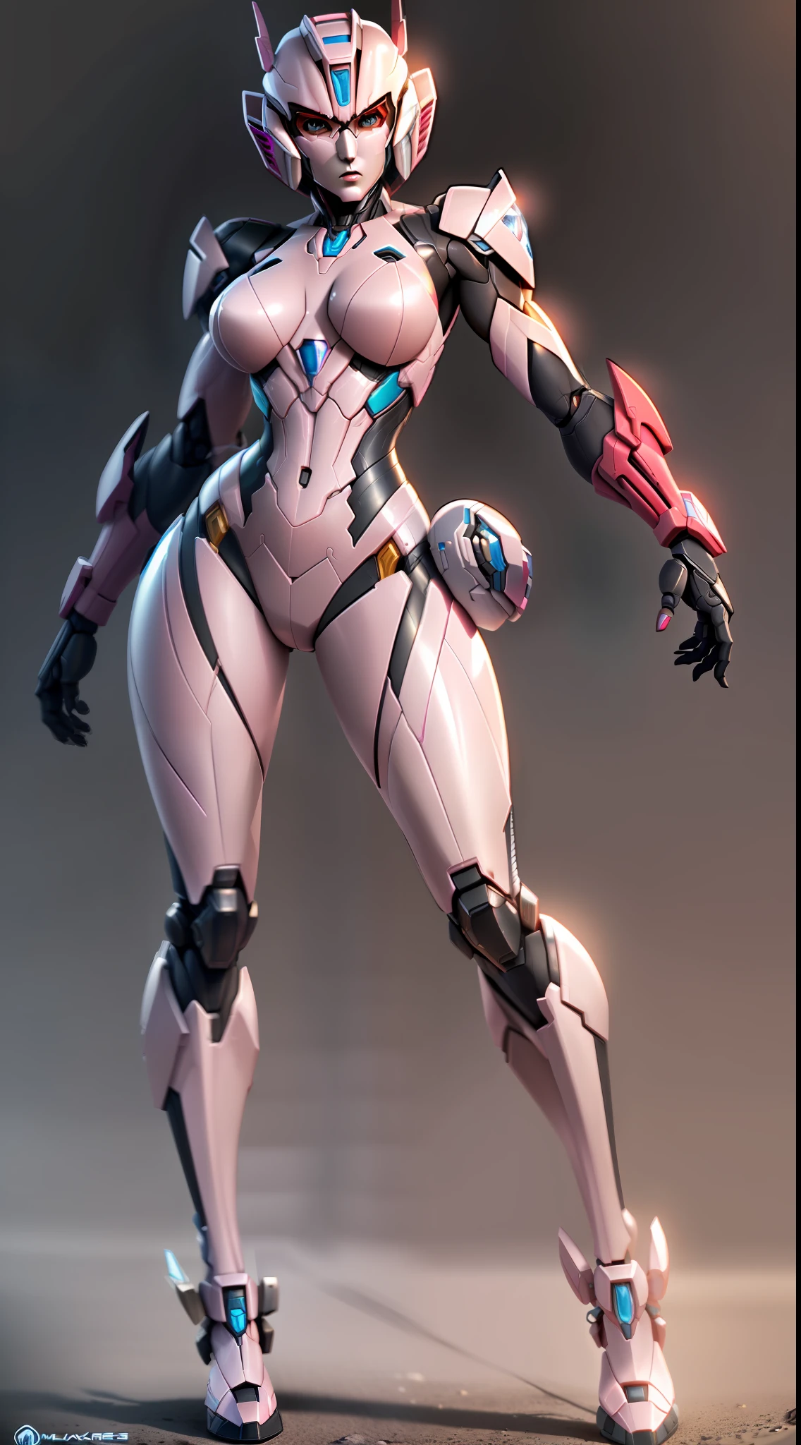 (full body), alone, ultra high quality, maximum definition, 8K, Arcee (Transformers), fully humanized, human skin, detailed face, detailed eyes